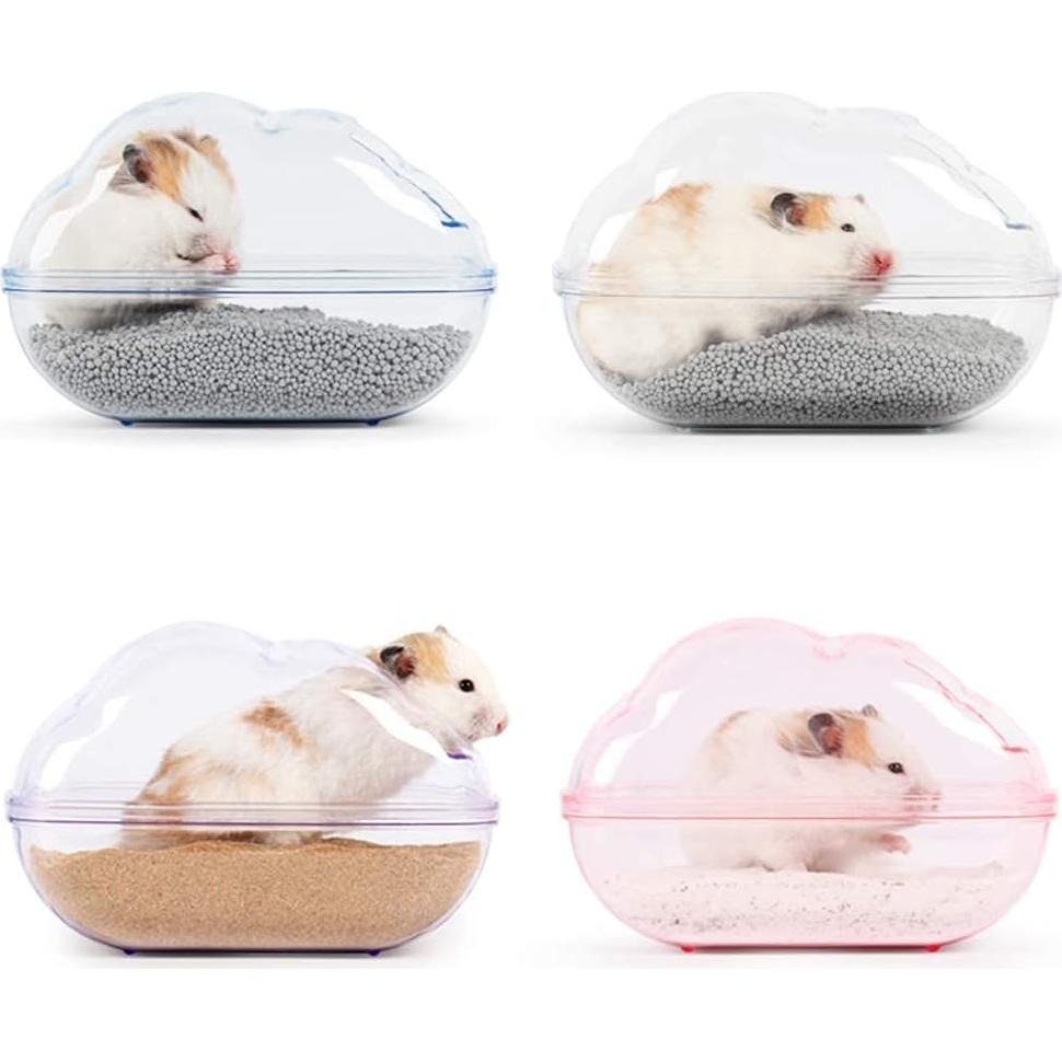 Contenedor de Baño de Arena BUCATSTATE Grande Azul para Hámster