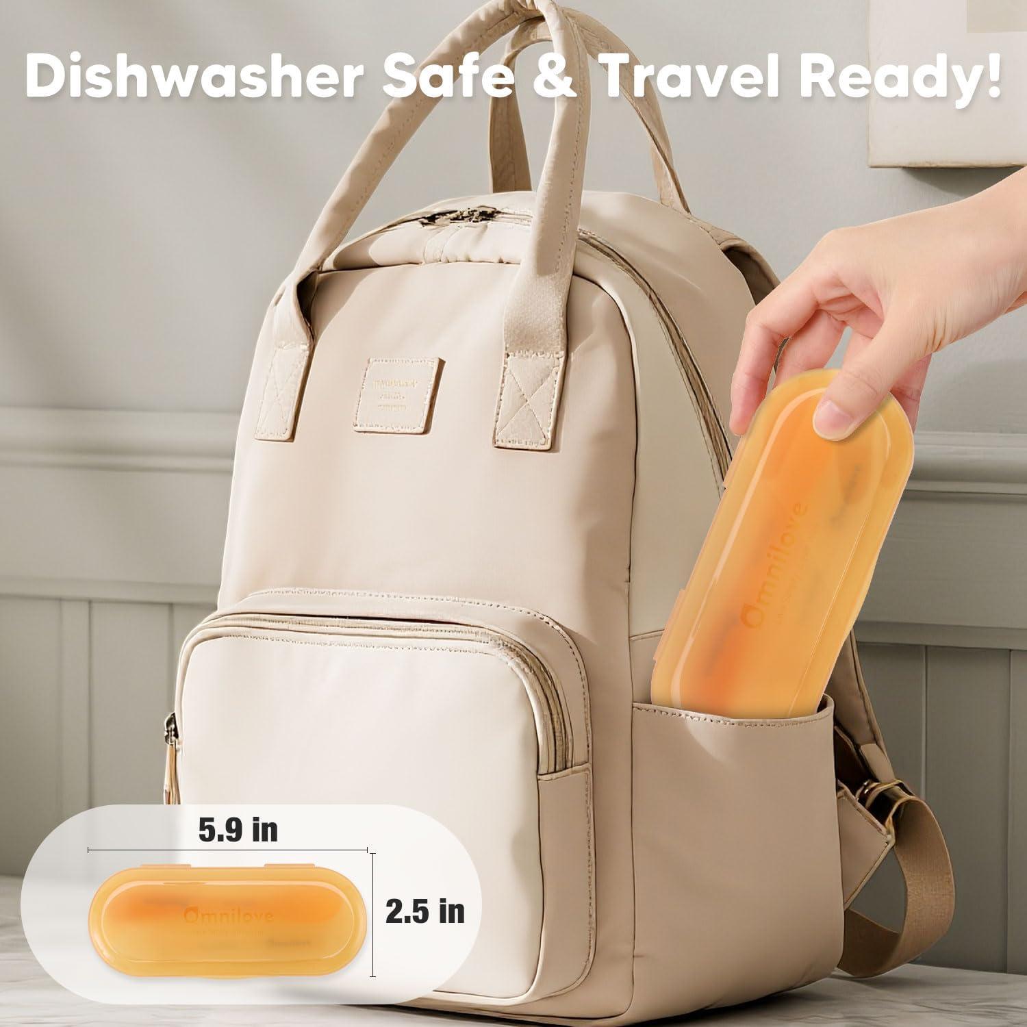 Cucharas de Silicona para Bebés Omnilove 0+ Meses 2-Pack