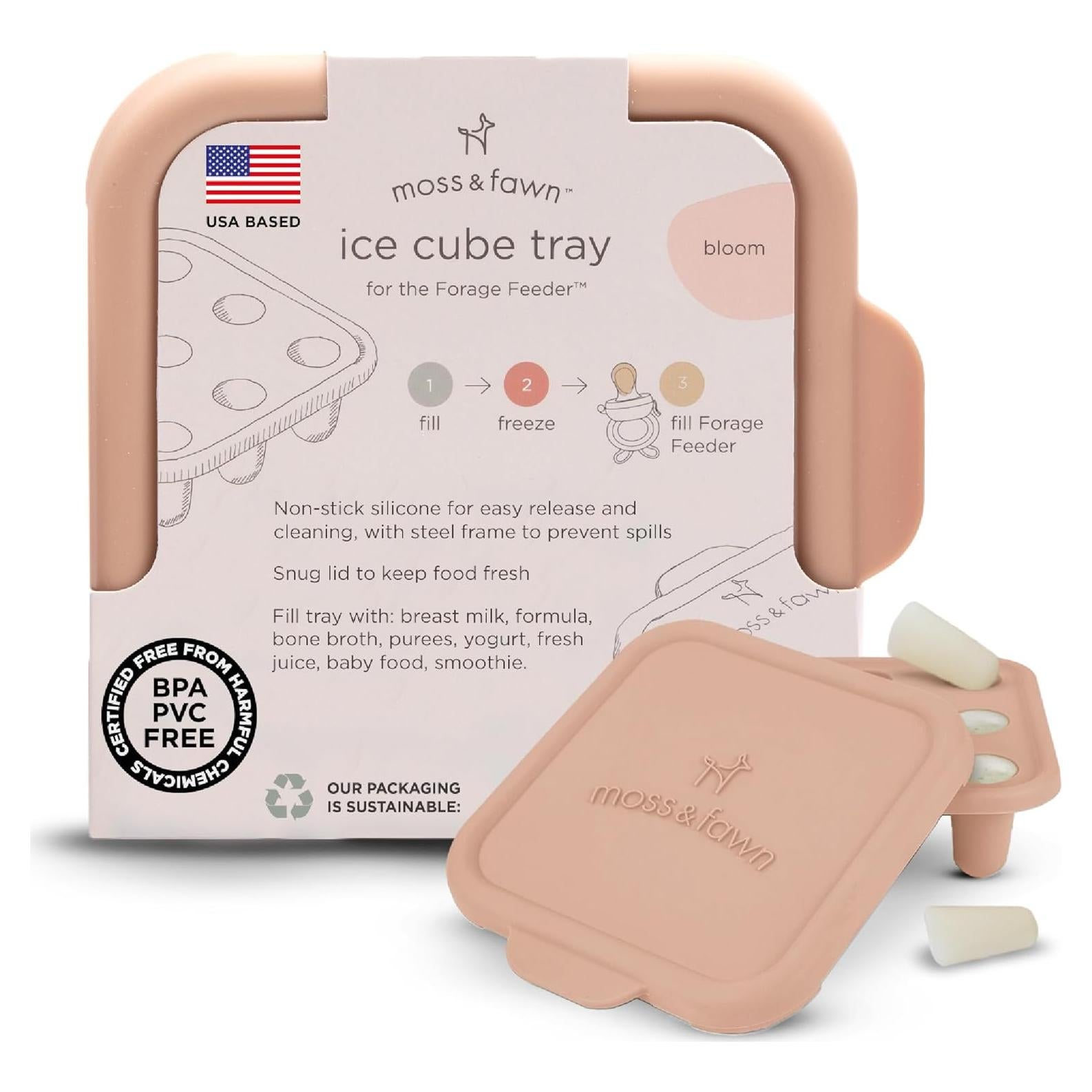 Bandeja de Hielo Moss and Fawn - Silicona para Bebés 8 ml