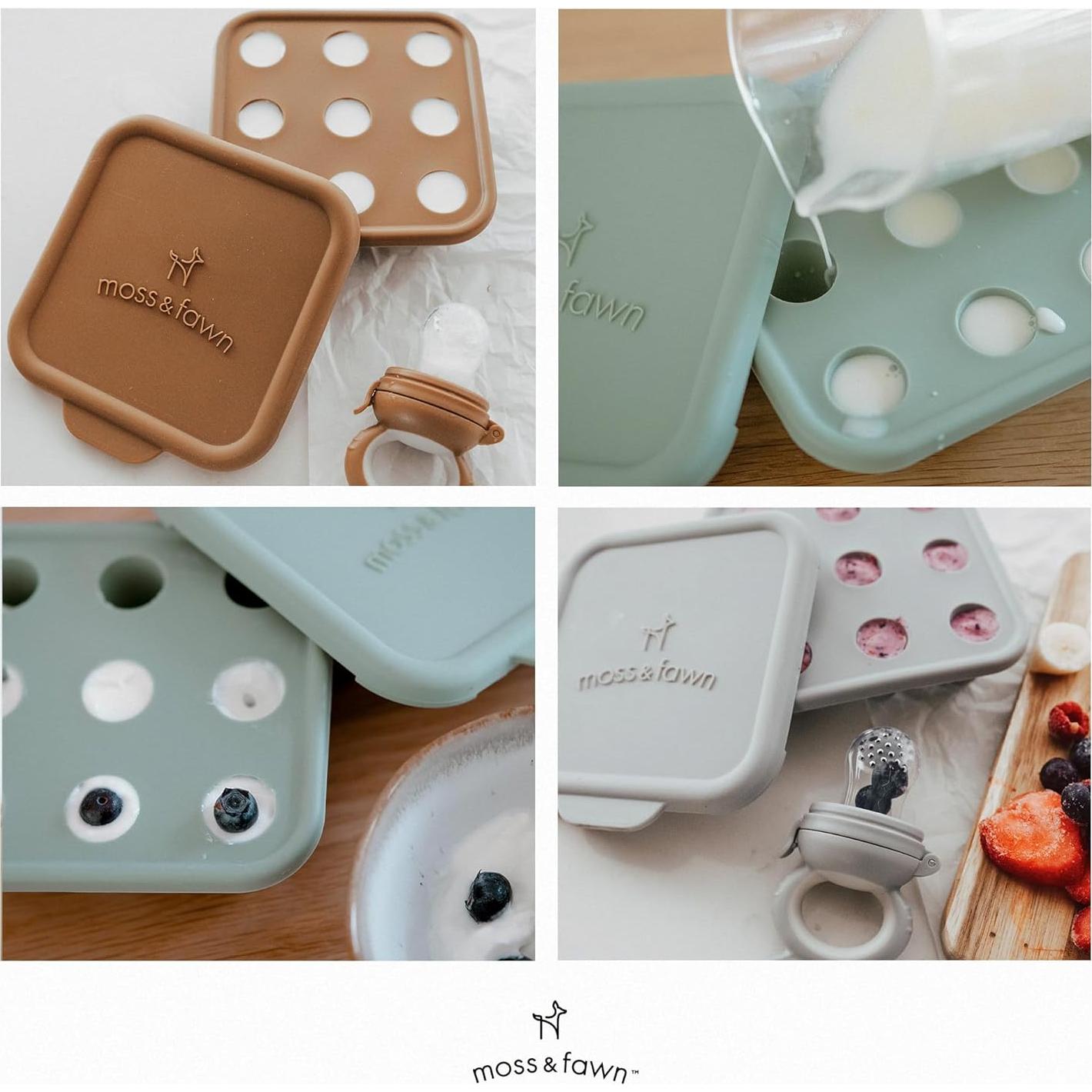 Bandeja de Hielo Moss and Fawn - Silicona para Bebés 8 ml