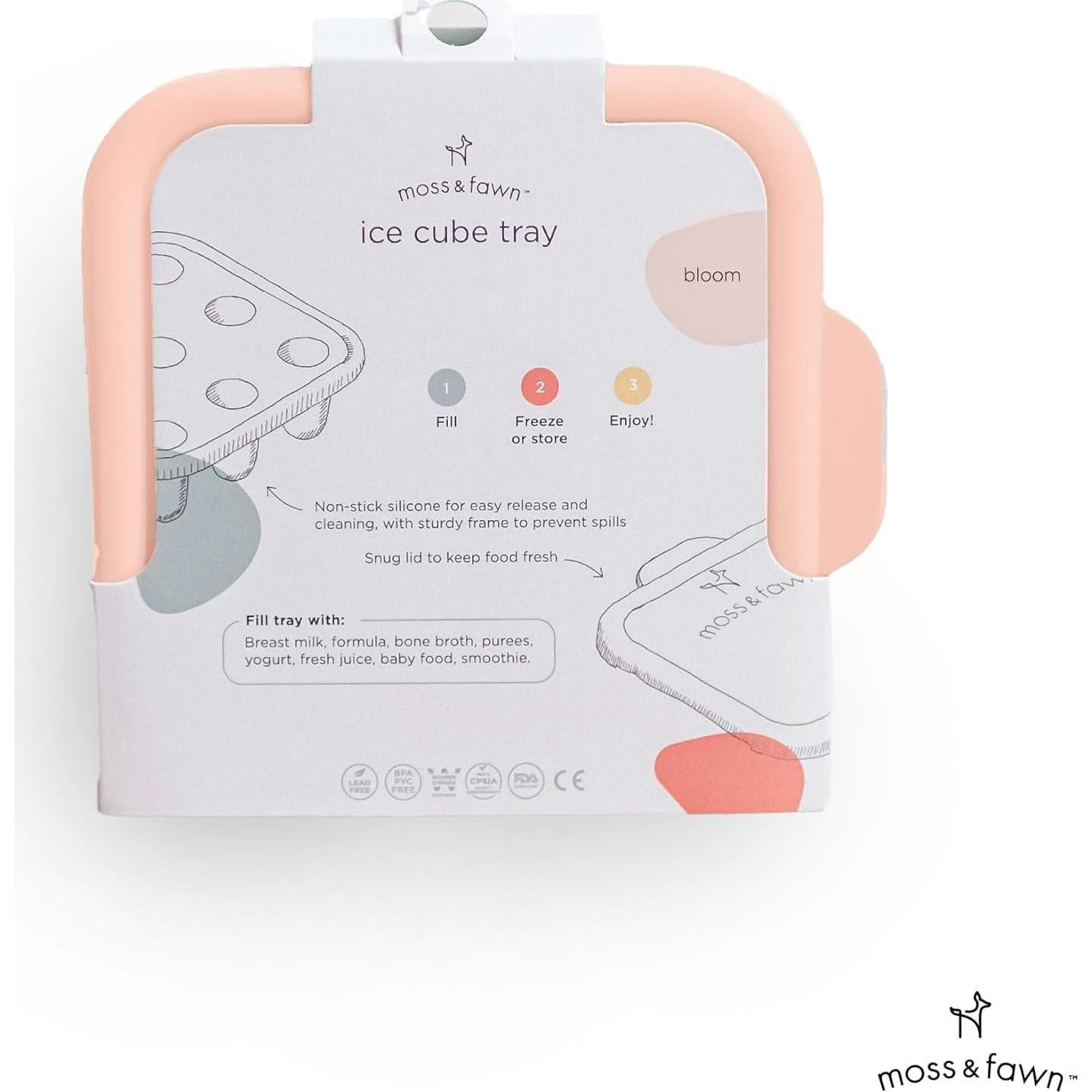 Bandeja de Hielo Moss and Fawn - Silicona para Bebés 8 ml
