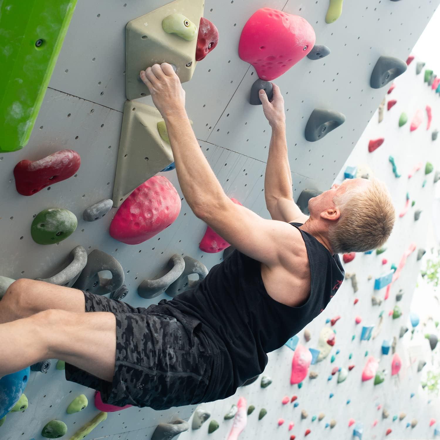 Agarraderas de Escalada Atomik | Jugs Básicos Gris 10 Piezas