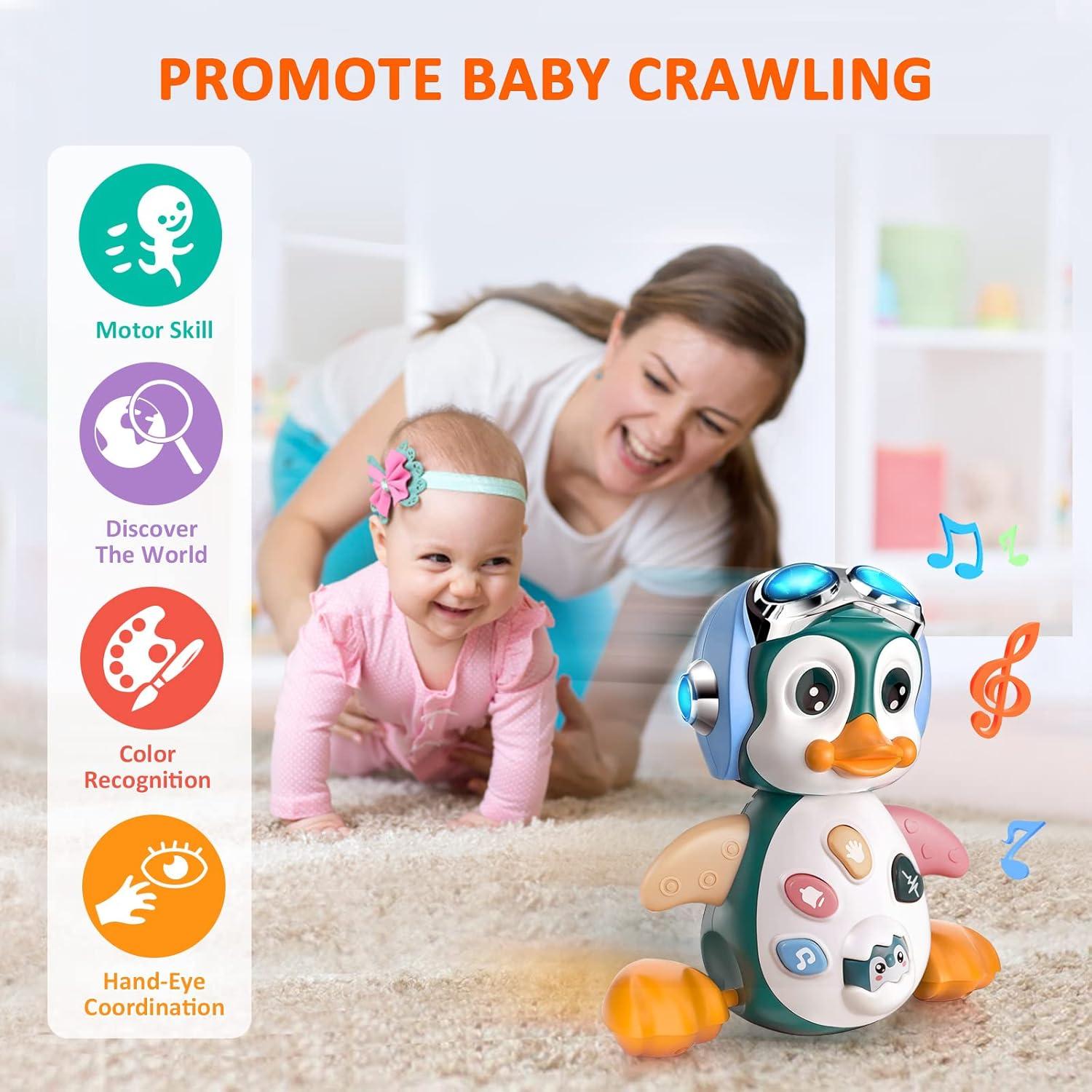 Juguete Musical Pingüino MOONTOY para Bebés 3-12 Meses