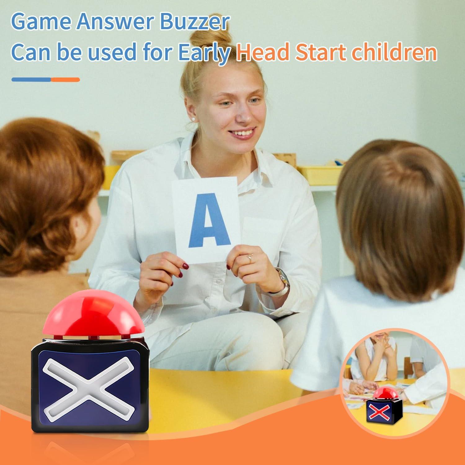 Zumbador de Respuestas de Juego KiViRap con Sonido y Luces