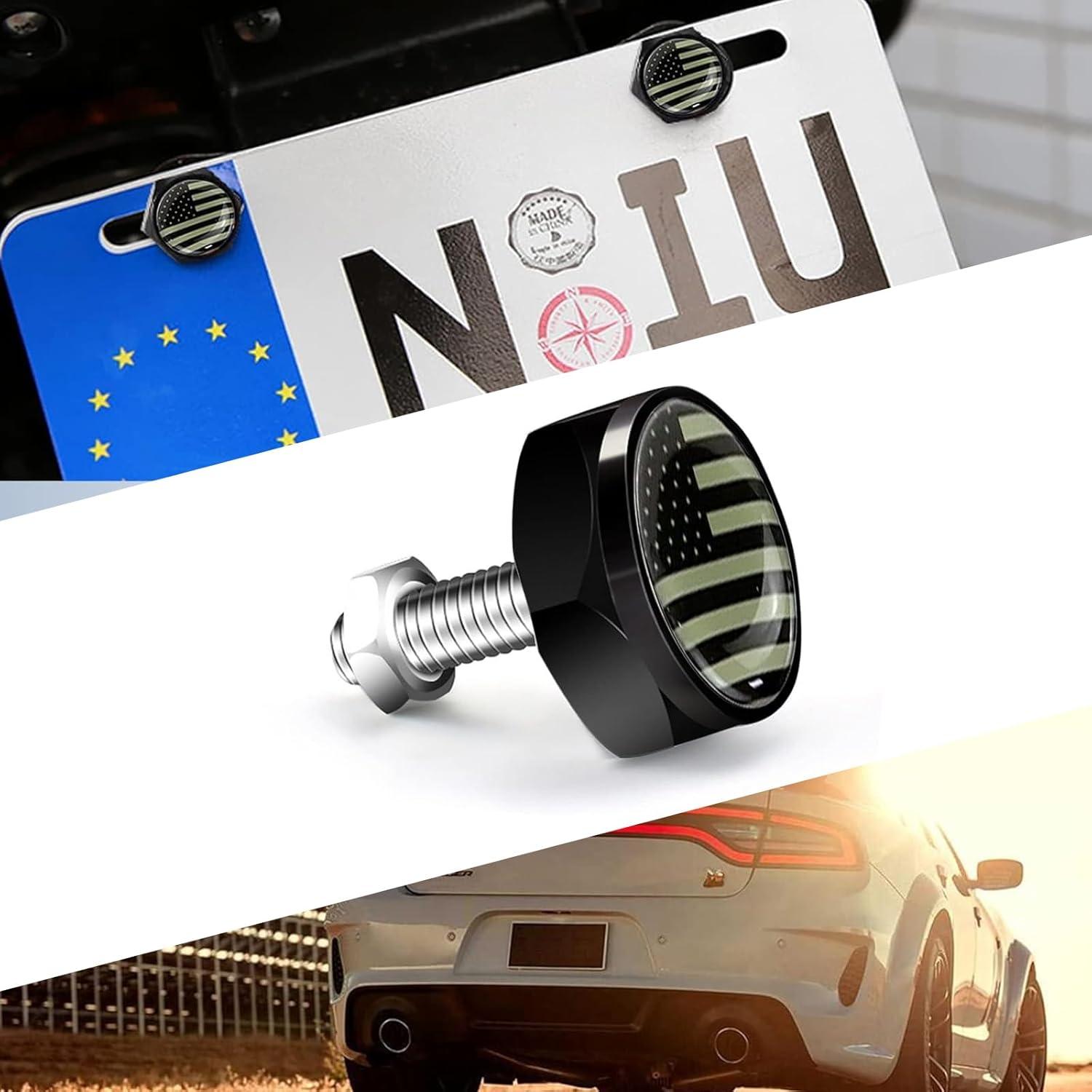 Tornillos de Placa de Matrícula Downhill 4 PCS Antirrobo