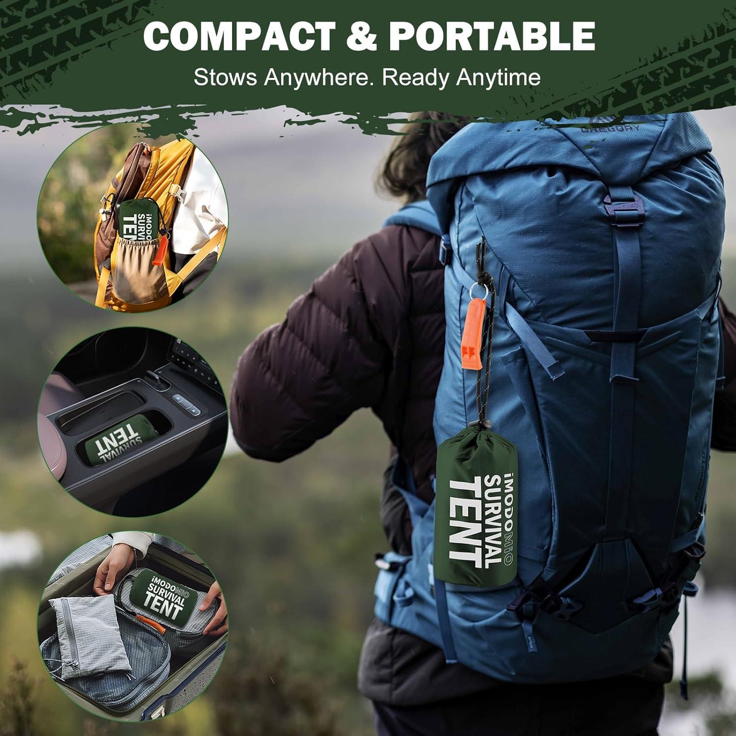 Tienda de Supervivencia Mylar IMODOMIO para 2 Personas