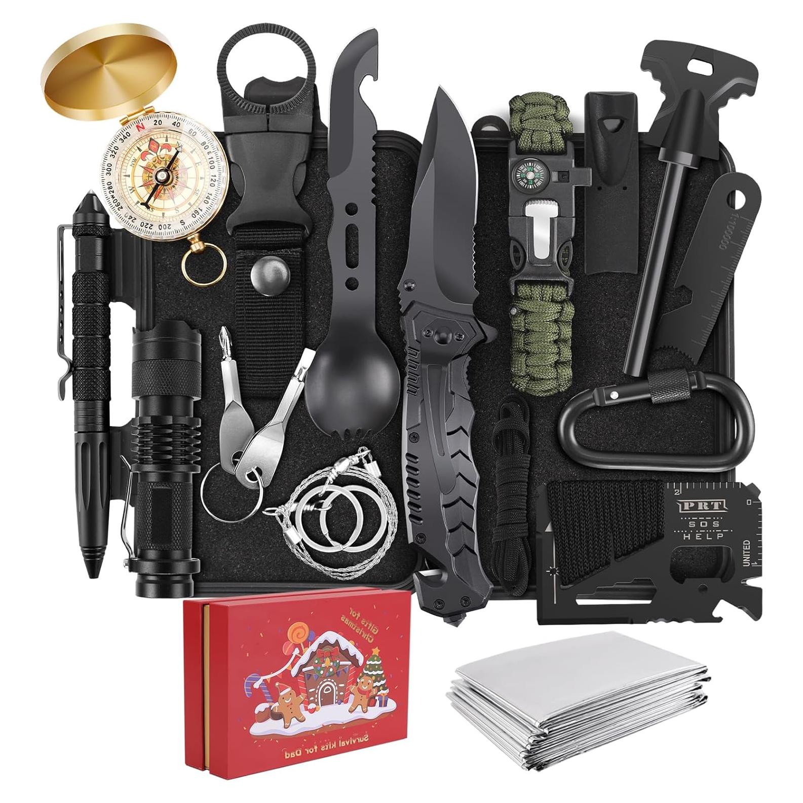 Kit de Supervivencia 17 en 1 DOZAVI - Regalo para Hombres