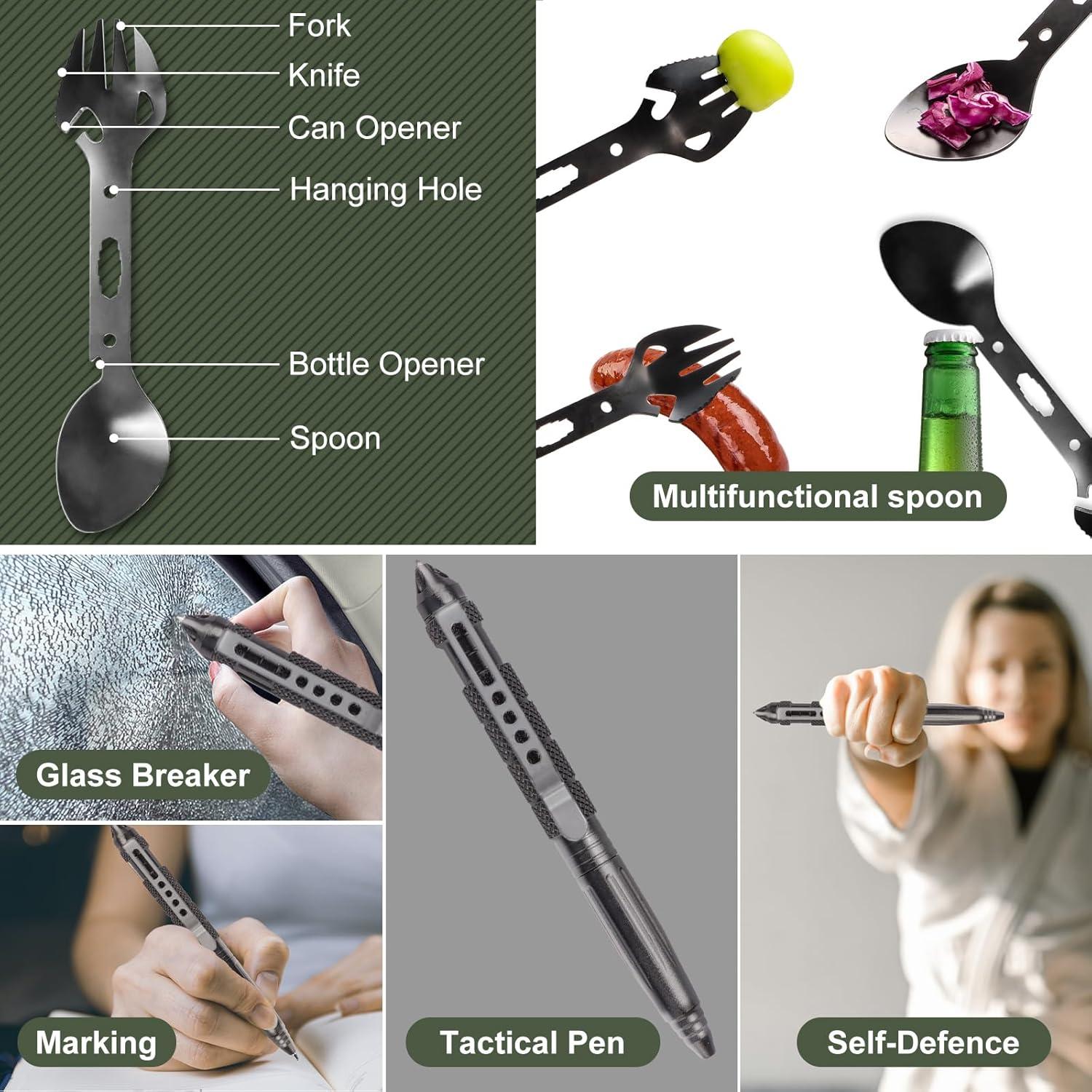 Kit de Supervivencia 20 en 1 PANADAJOY para Camping y Aventura