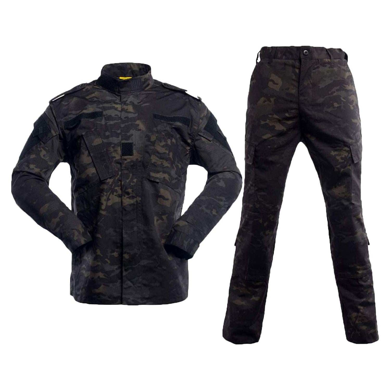 Conjunto Táctico Militar LANBAOSI para Hombre - Chaqueta y Pantalones ACU