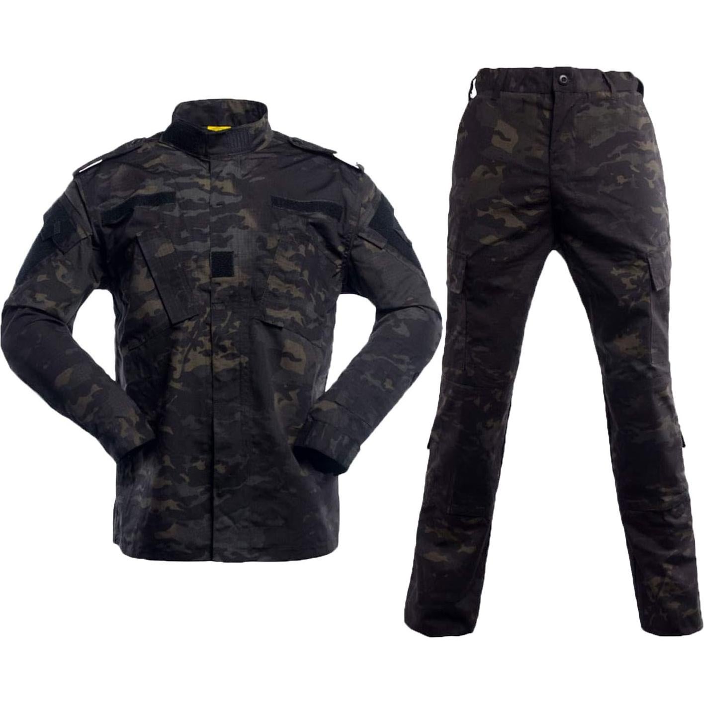 Conjunto Táctico Militar LANBAOSI para Hombre - Chaqueta y Pantalones ACU