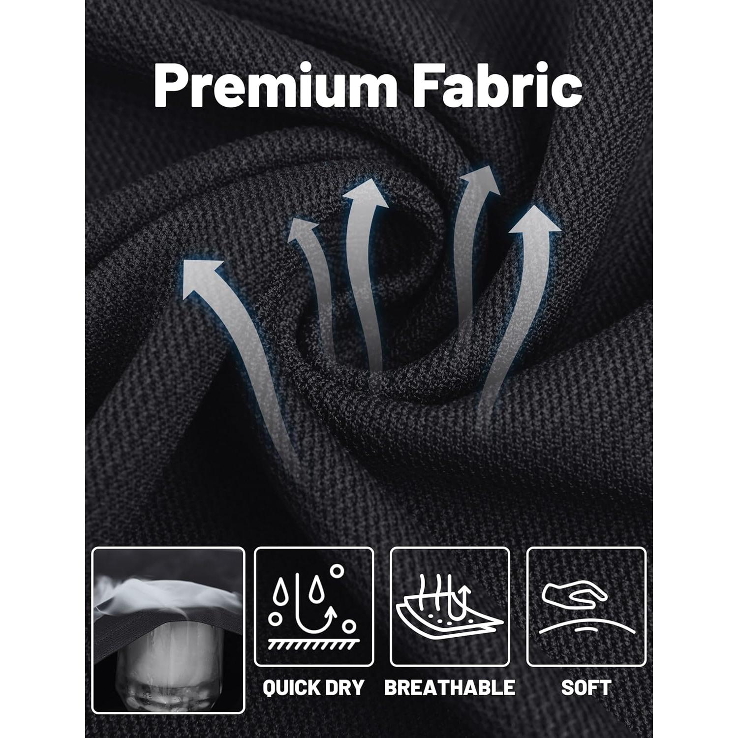 Camisa Polo de Manga Larga TACVASEN Hombre Secado Rápido