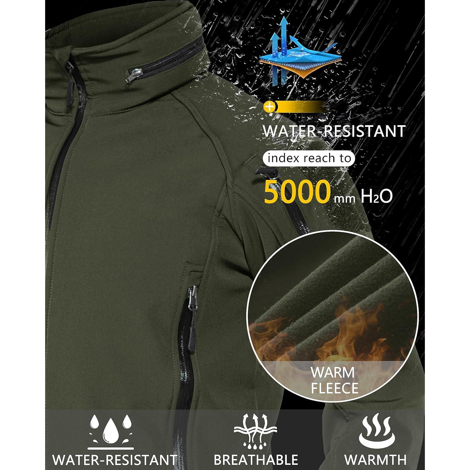 Chaqueta Táctica de Invierno TACVASEN para Hombre XX-Large Verde