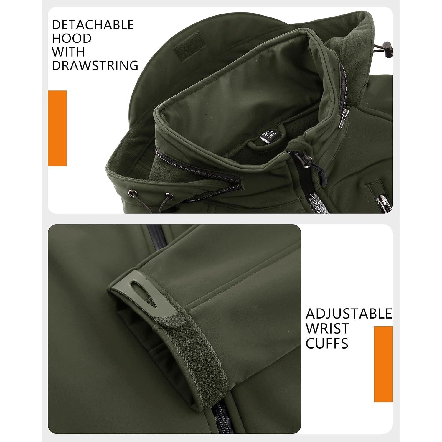 Chaqueta Táctica de Invierno TACVASEN para Hombre XX-Large Verde