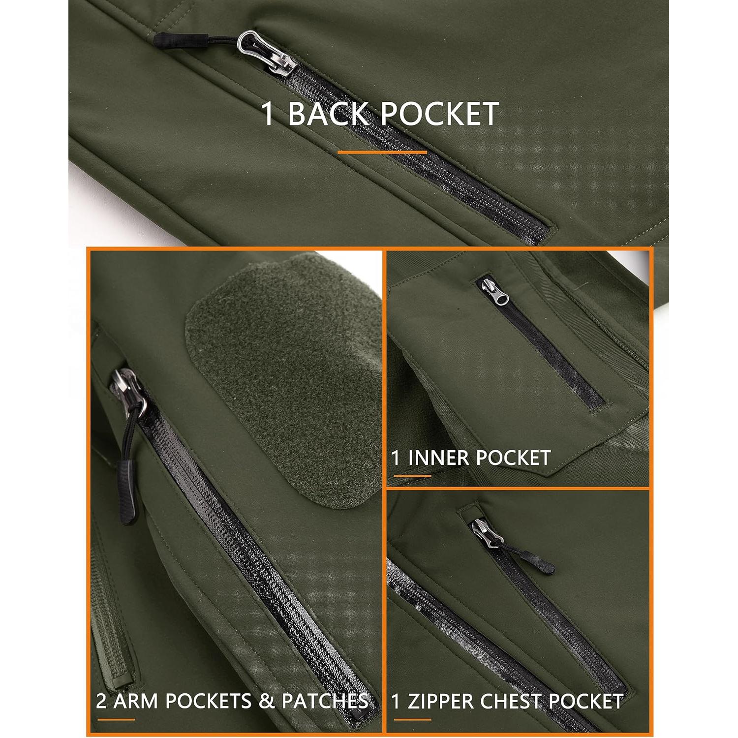 Chaqueta Táctica de Invierno TACVASEN para Hombre XX-Large Verde