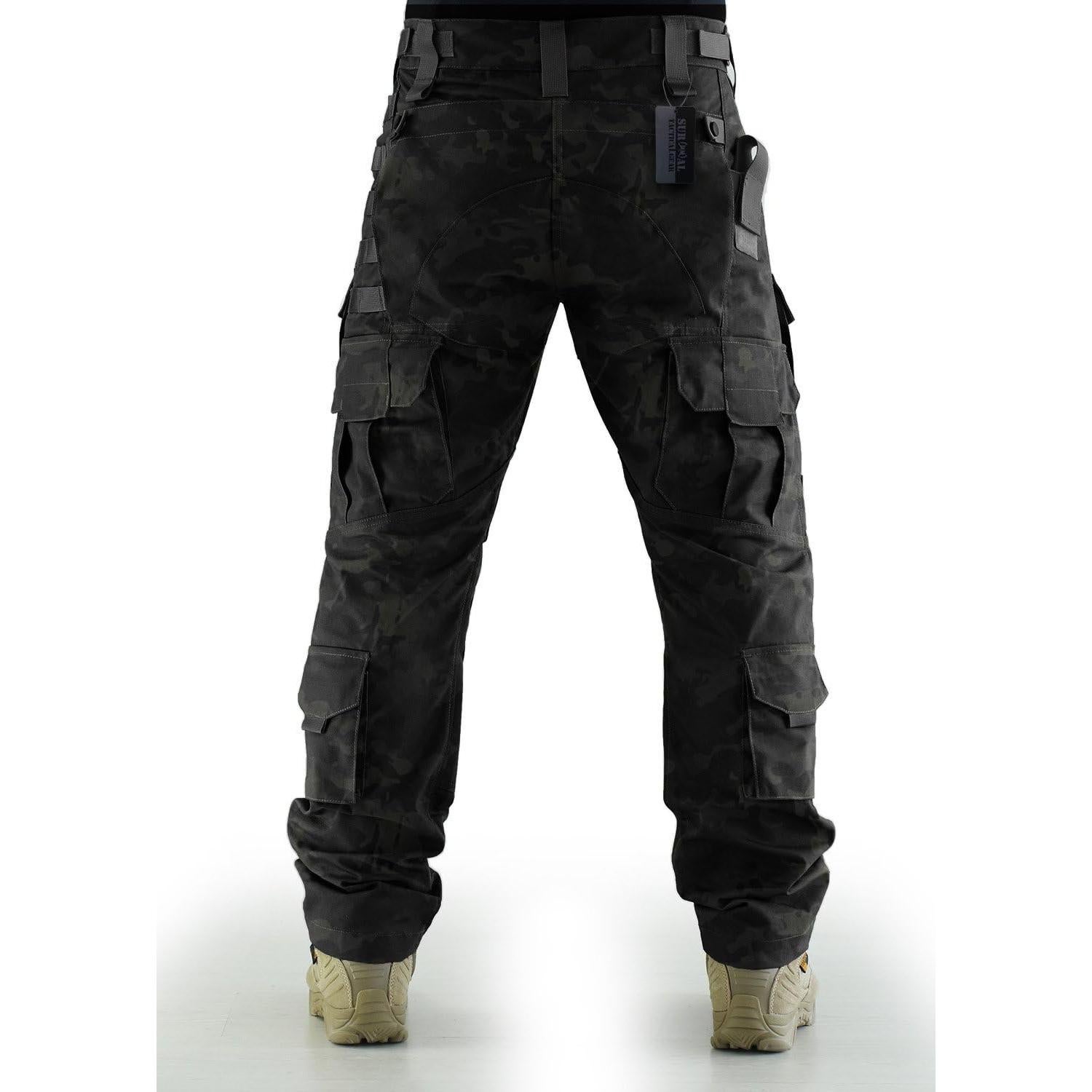 Pantalones Tácticos ZAPT Ripstop Camuflaje Negro XL