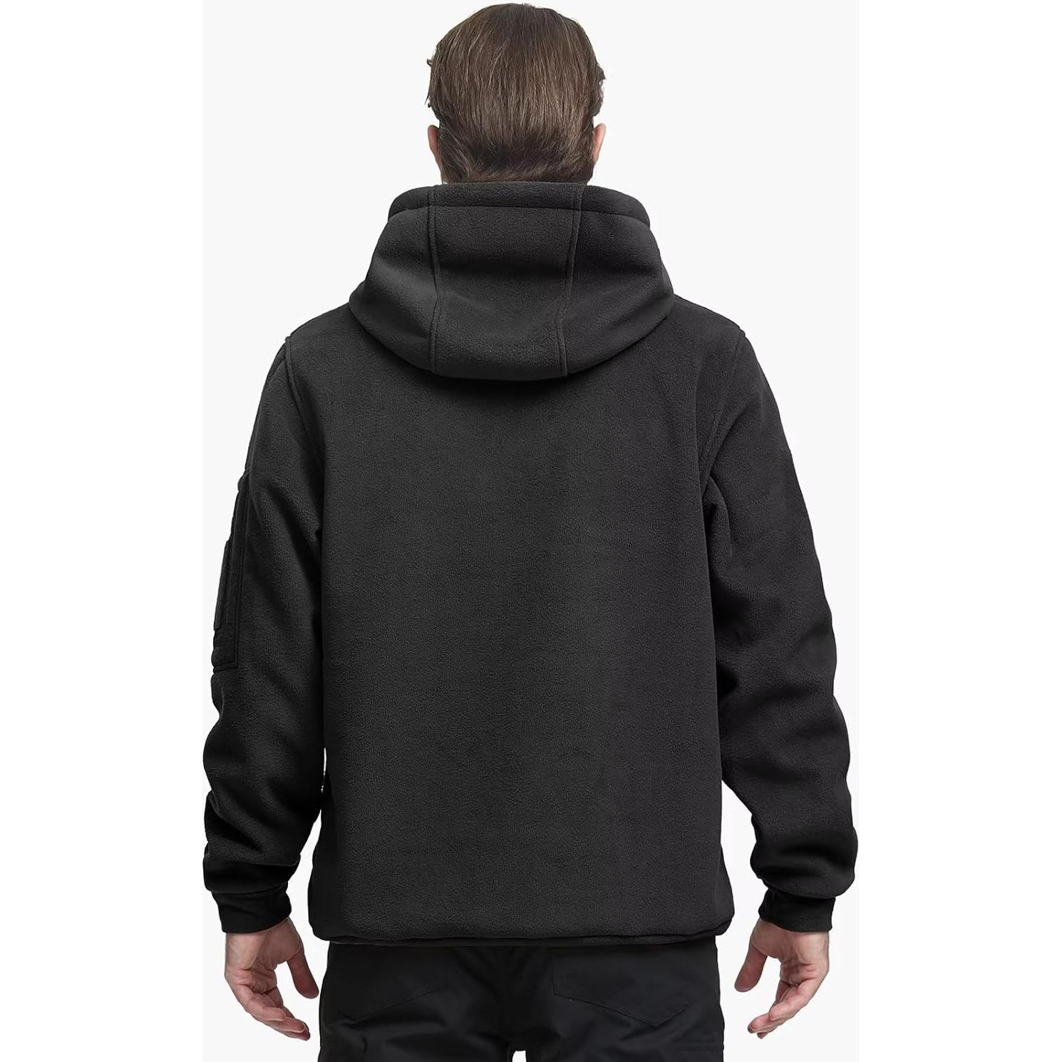 Sudadera Táctica de Invierno Free Soldier Forro Polar XL Negro