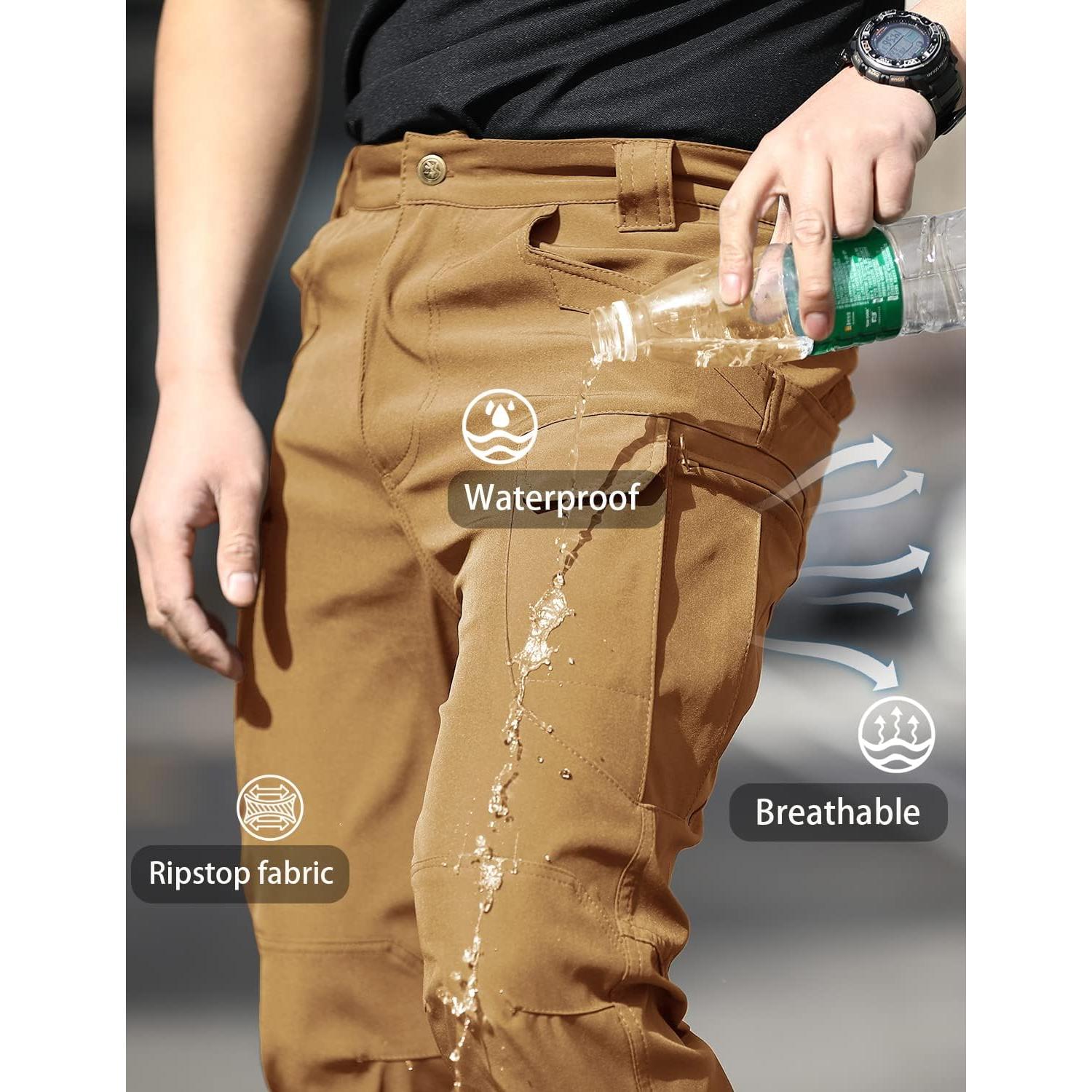 Pantalones Tácticos AUTIWITUA Hombre Livianos Resistentes al Agua