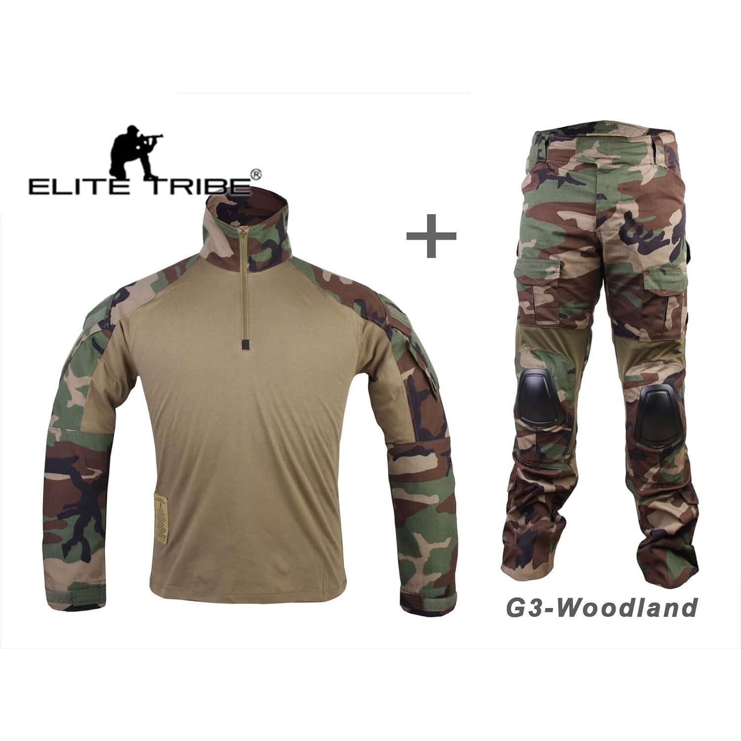Traje Táctico Militar Emerson Gen3 Camisa y Pantalones Woodland