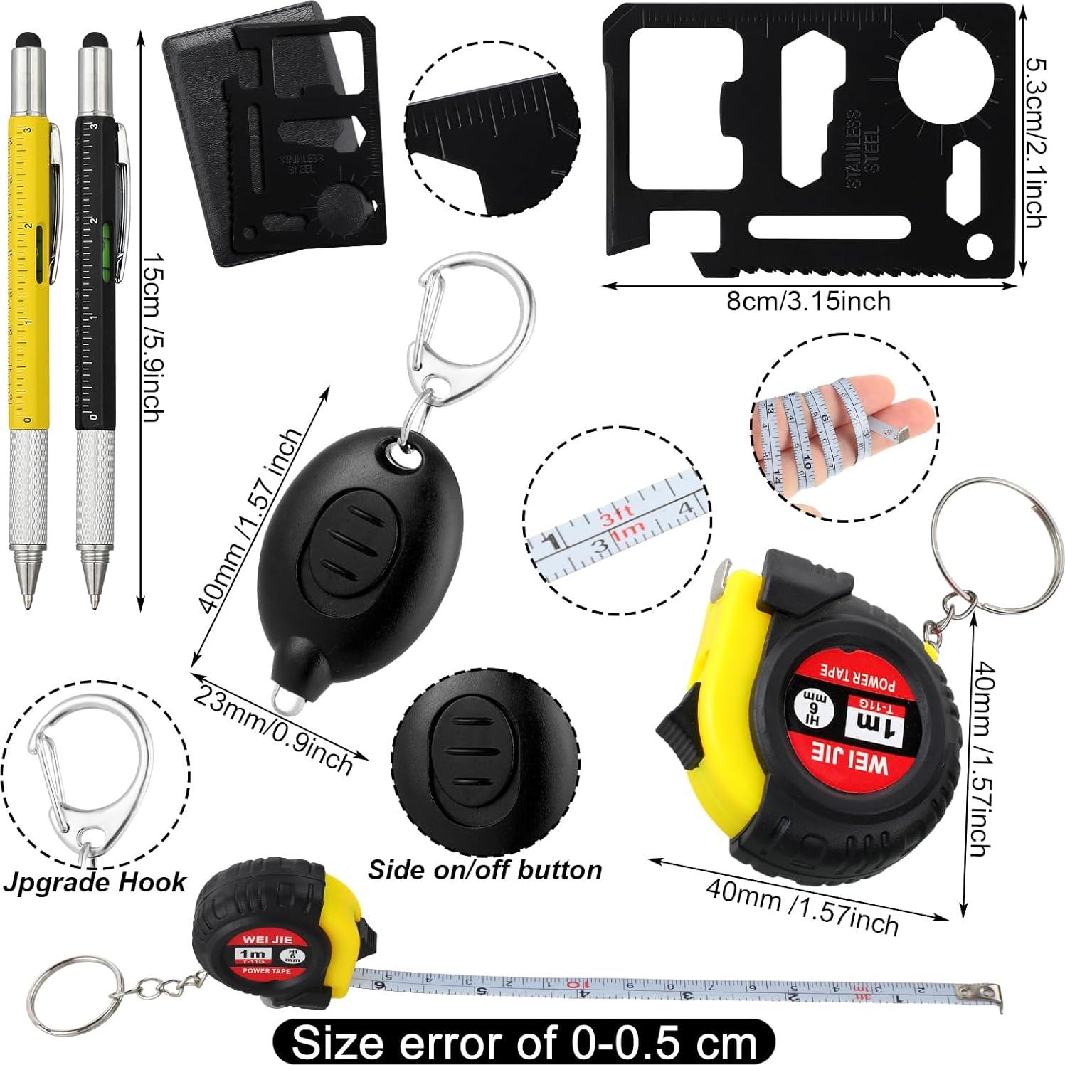 Juego de llaveros multifuncionales Saysurey 30 piezas