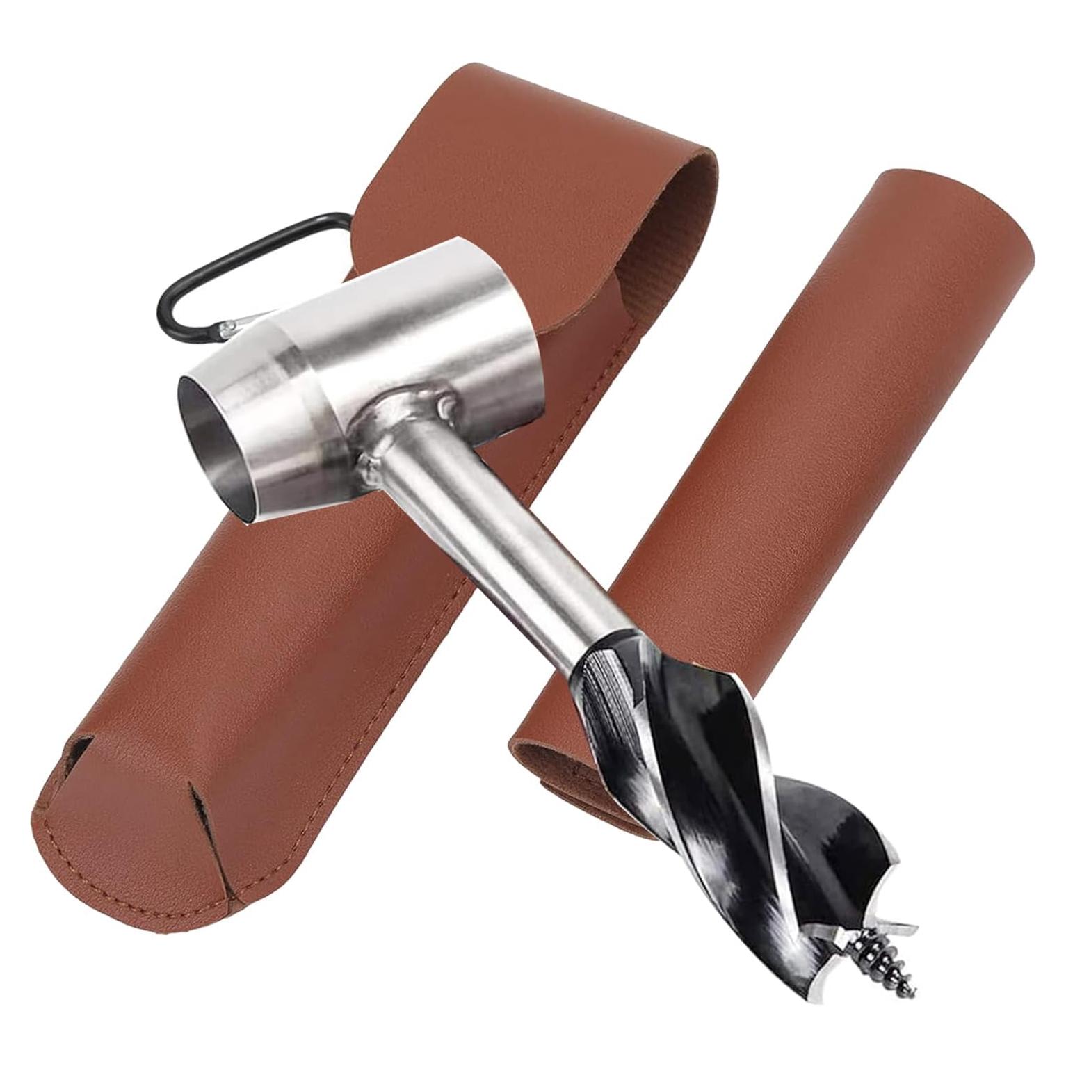 Broca Manual Bushcraft Mejor 2 en 1 - Auger de Madera 2.54 cm