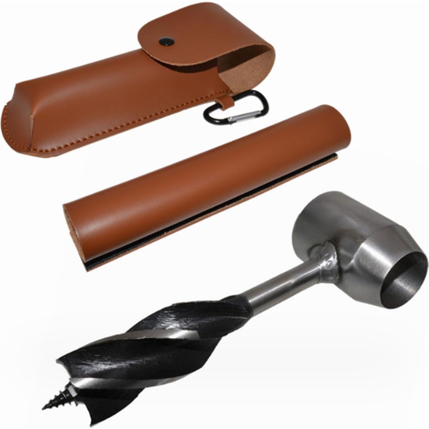 Broca Manual Bushcraft Mejor 2 en 1 - Auger de Madera 2.54 cm