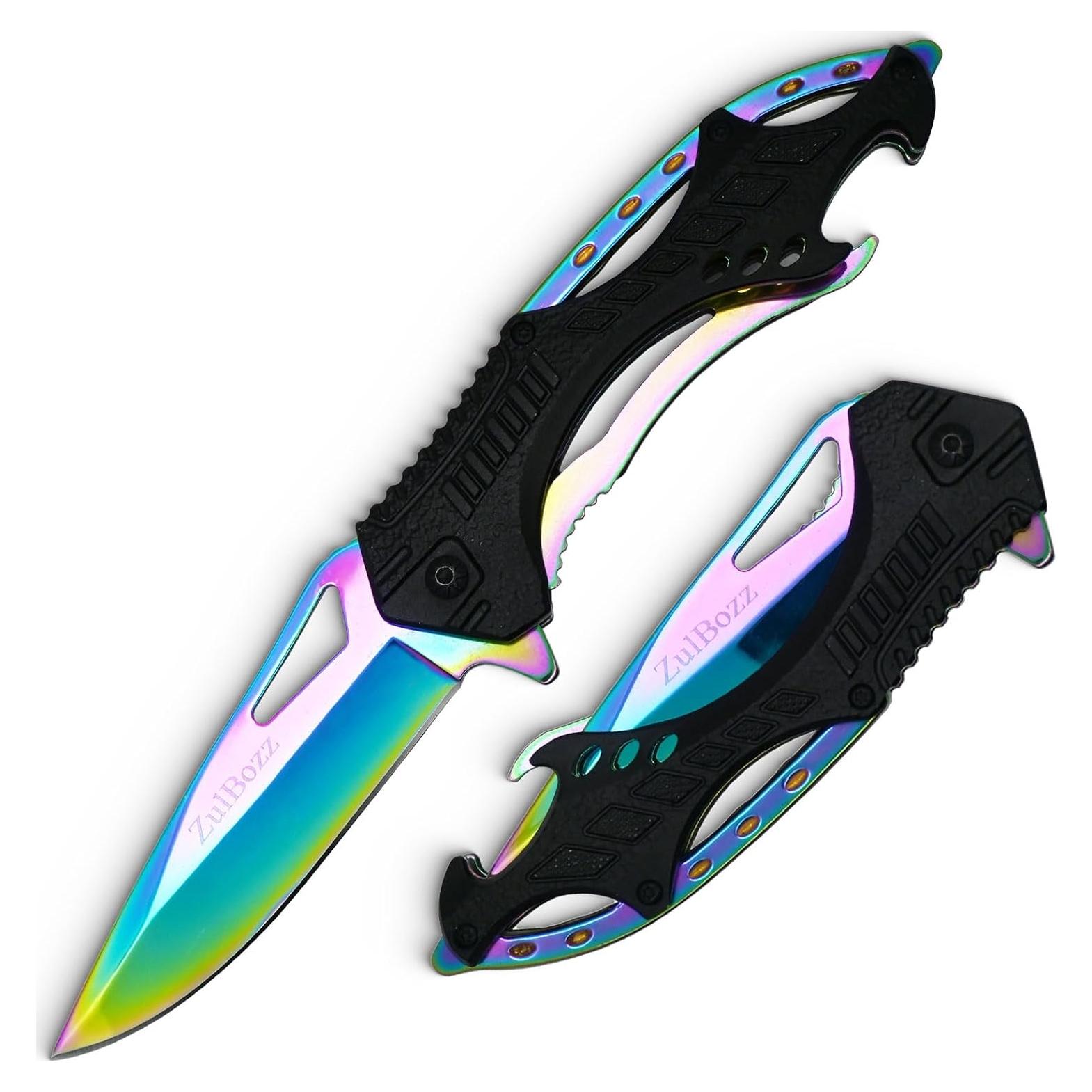 Cuchillo de bolsillo plegable ZulBozz 21.16 cm 440C aluminio