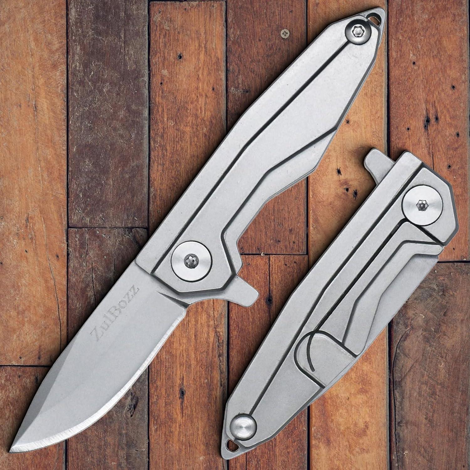 Cuchillo Plegable ZulBozz 107 D2 12.09 cm para Camping