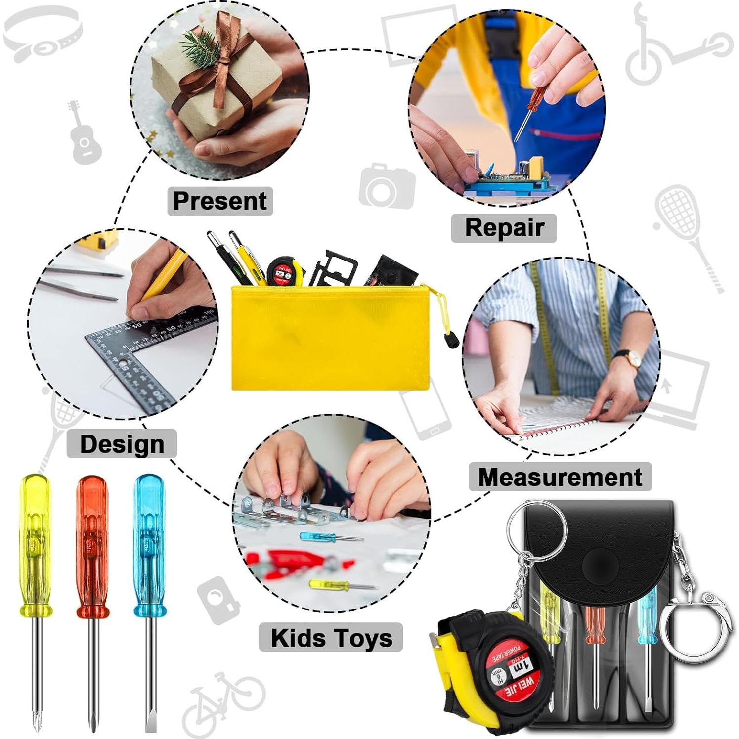 Set de Herramientas Mini Lasnten 100 Pcs para Regalos de Fiesta