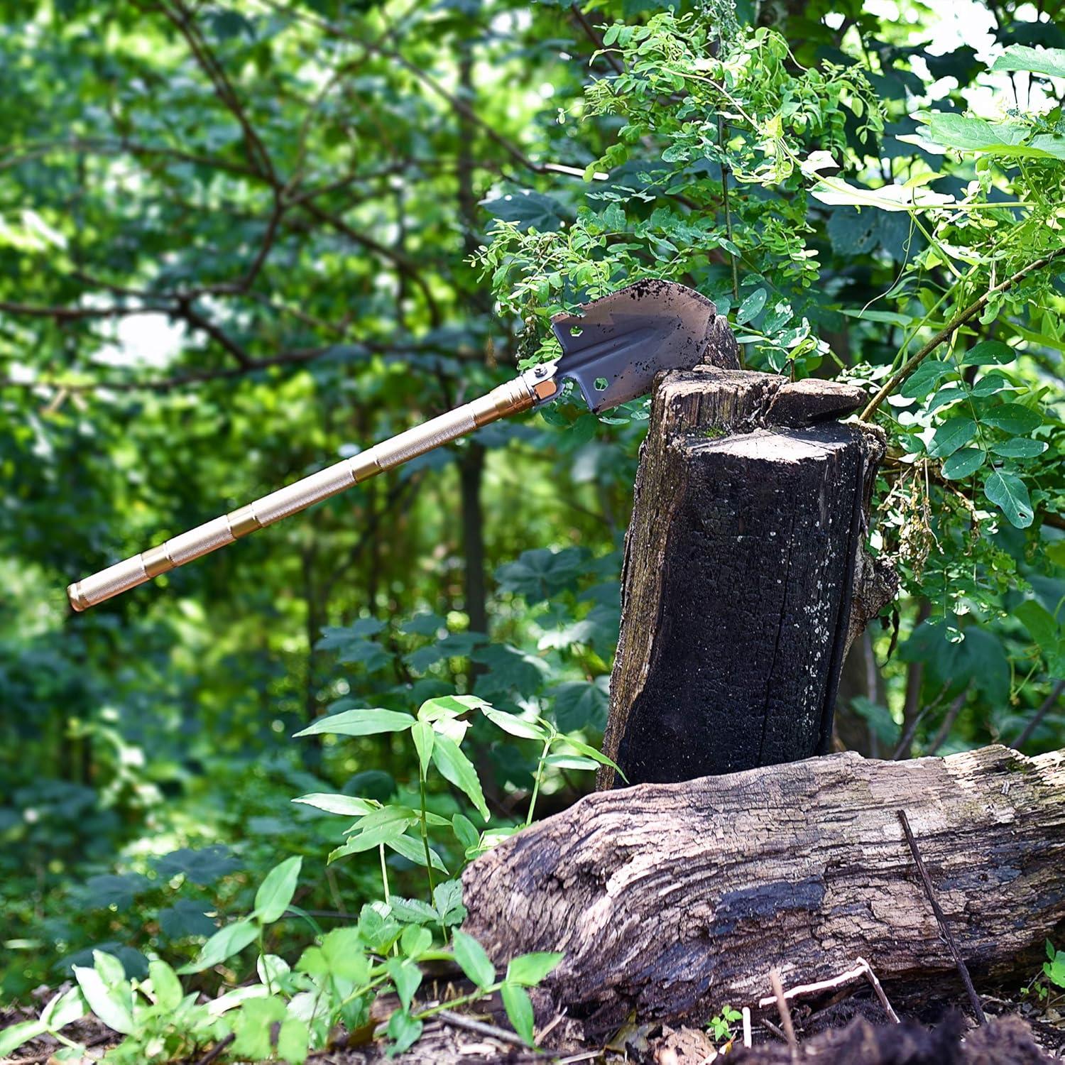 Pico de Supervivencia Wild Peak APEX1 18-en-1 Plegable Oro