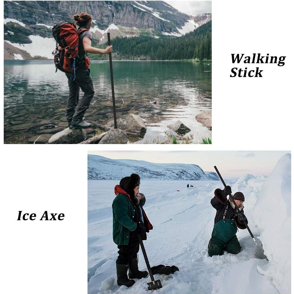 Pala de Supervivencia Yeacool Multi-Herramienta Plegable 152 cm