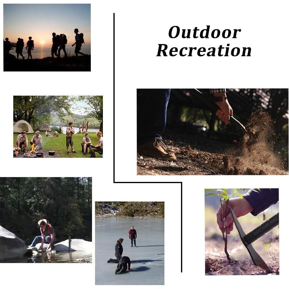 Pala de Supervivencia Yeacool Multi-Herramienta Plegable 152 cm