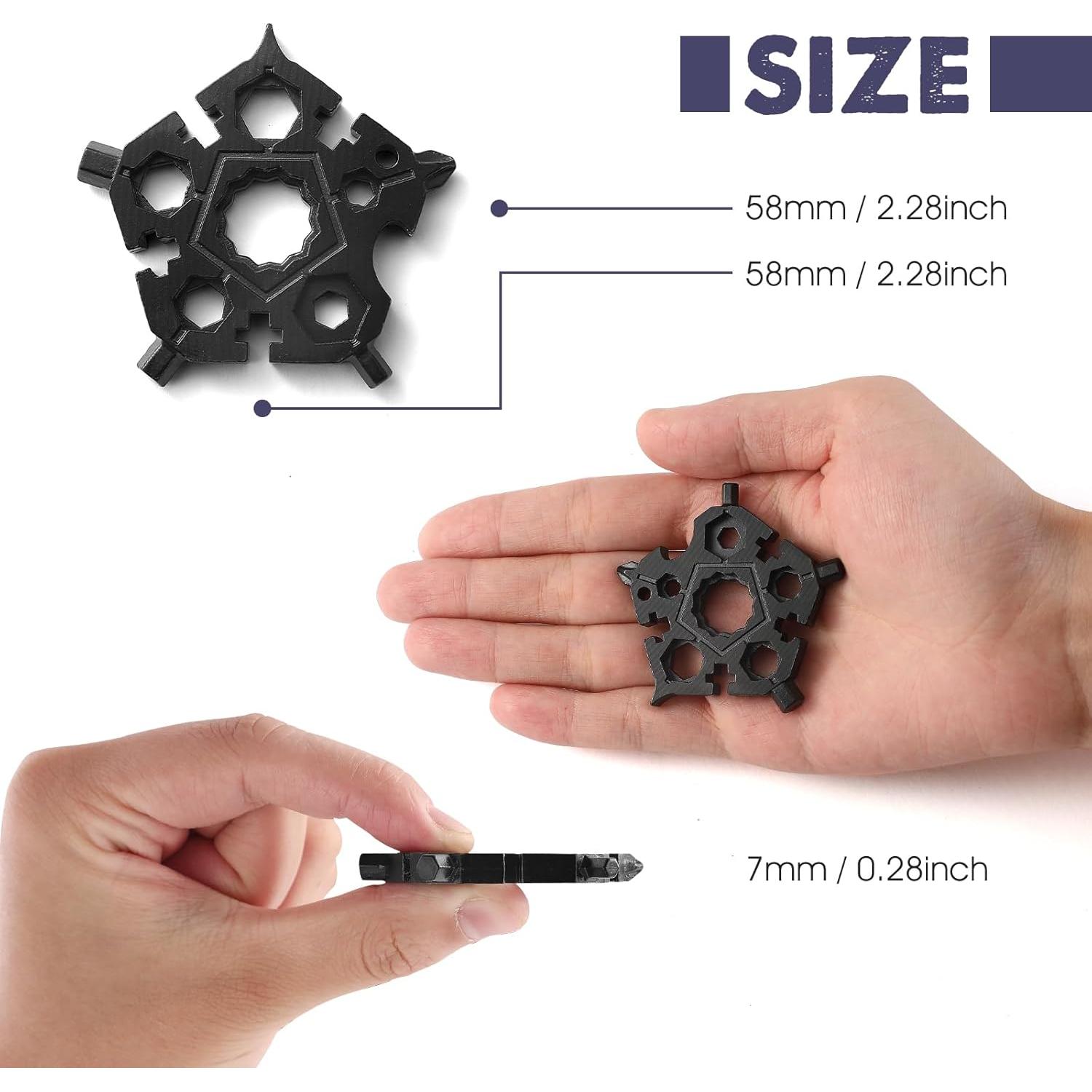 Multi-Herramienta Snowflake 23-en-1 PATOISE Acero Inoxidable