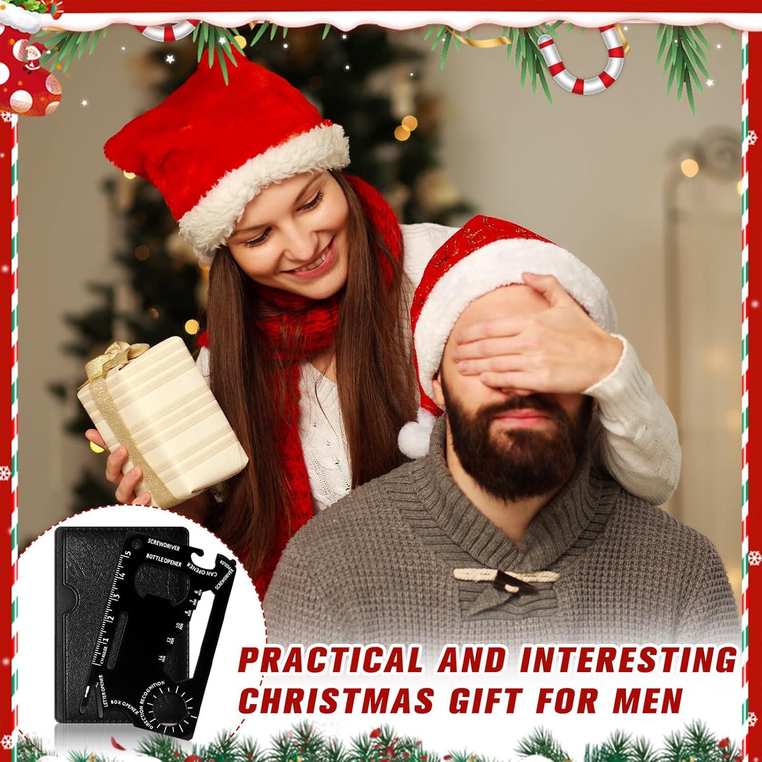 Cholemy 12 Pcs Multiherramienta de Tarjeta de Crédito Acero Inoxidable