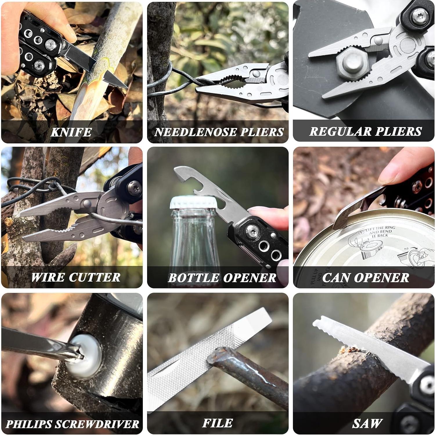 UltraTac Multitool 13 en 1 Compacto para Supervivencia