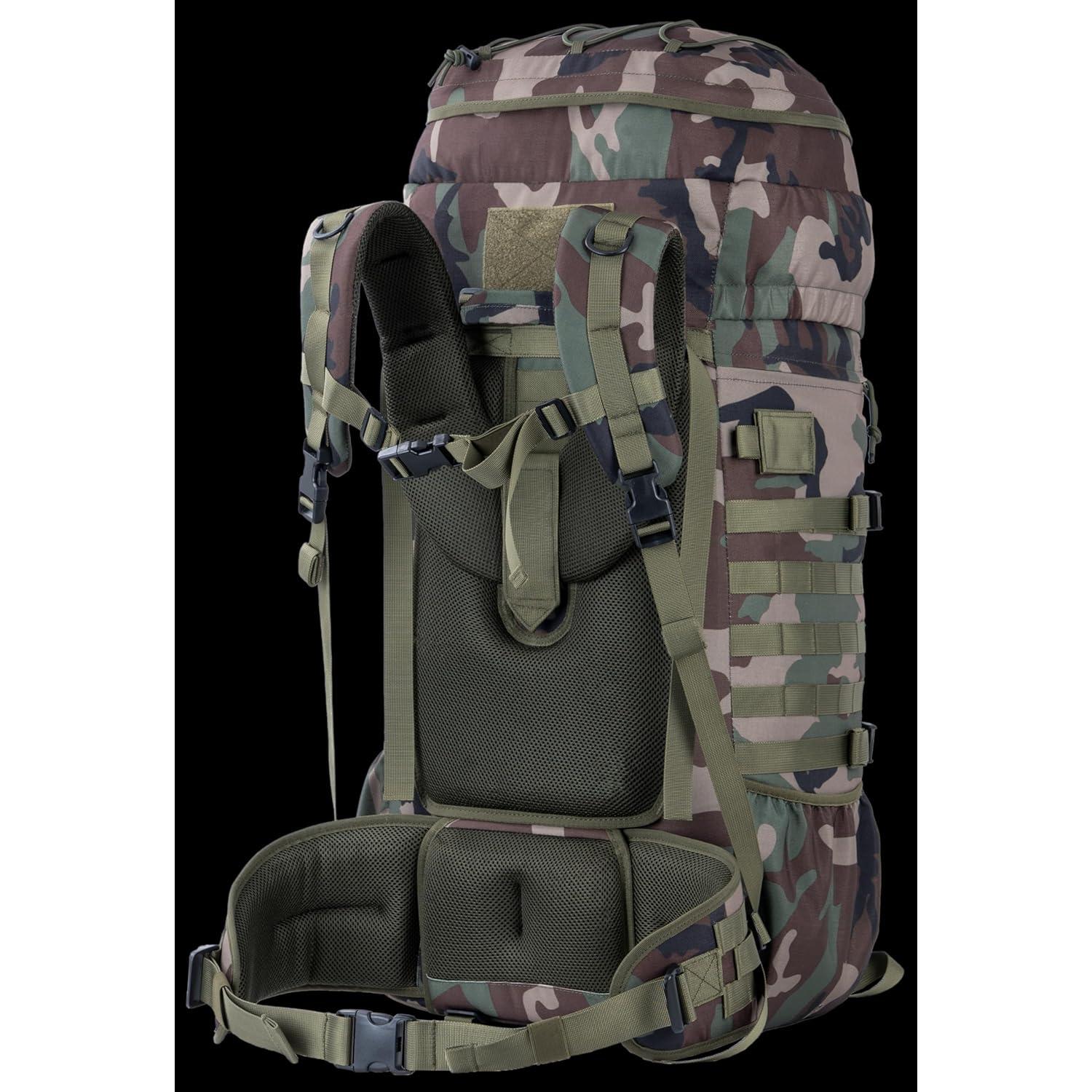 Mochila Táctica Grande 75L BACKFERRY con MOLLE y Hidratación