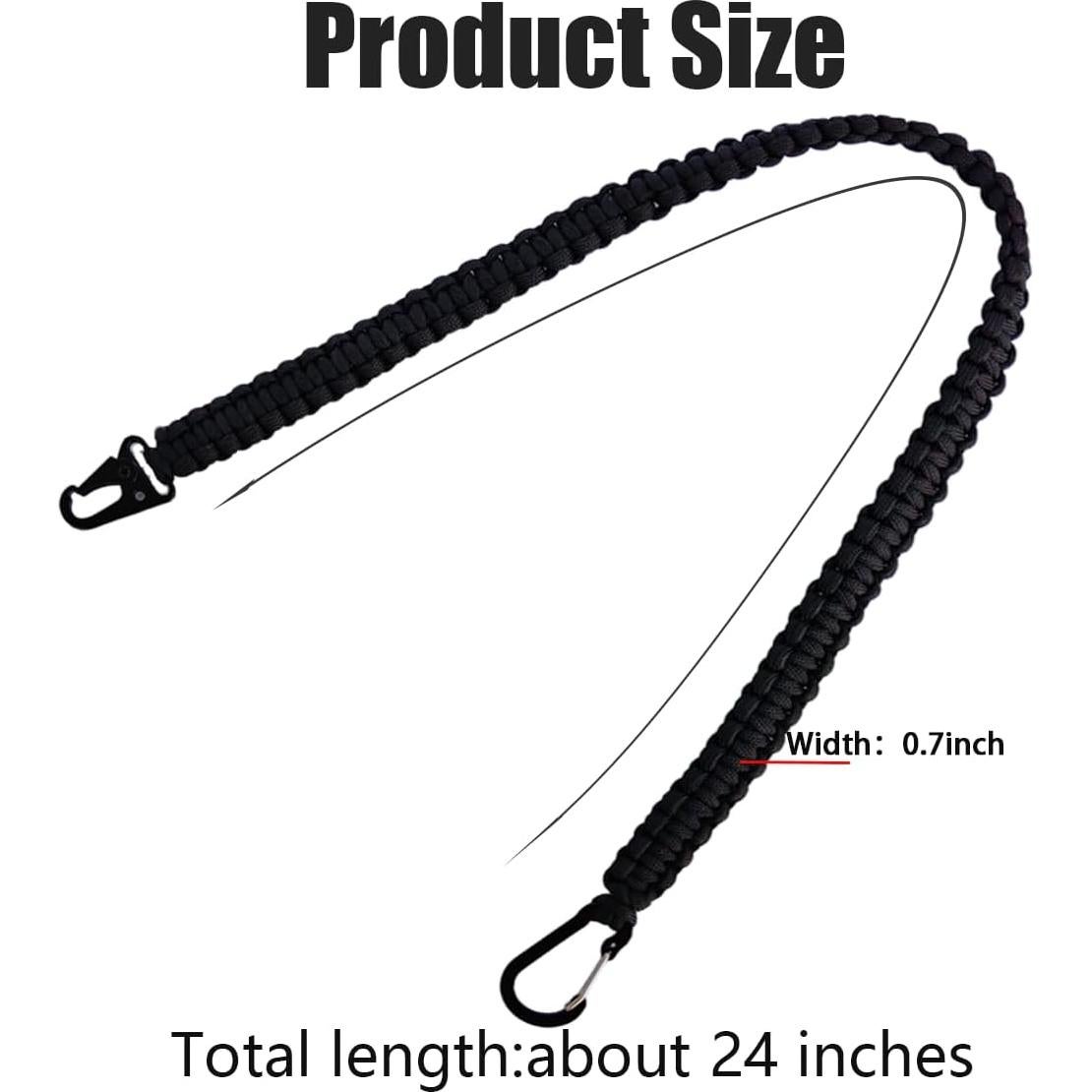 Lanyard de Paracord GYZC 61 cm Alta Resistencia para Llaves