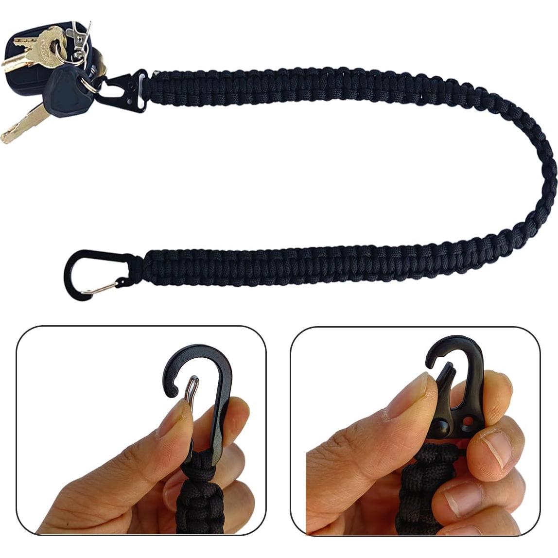 Lanyard de Paracord GYZC 61 cm Alta Resistencia para Llaves