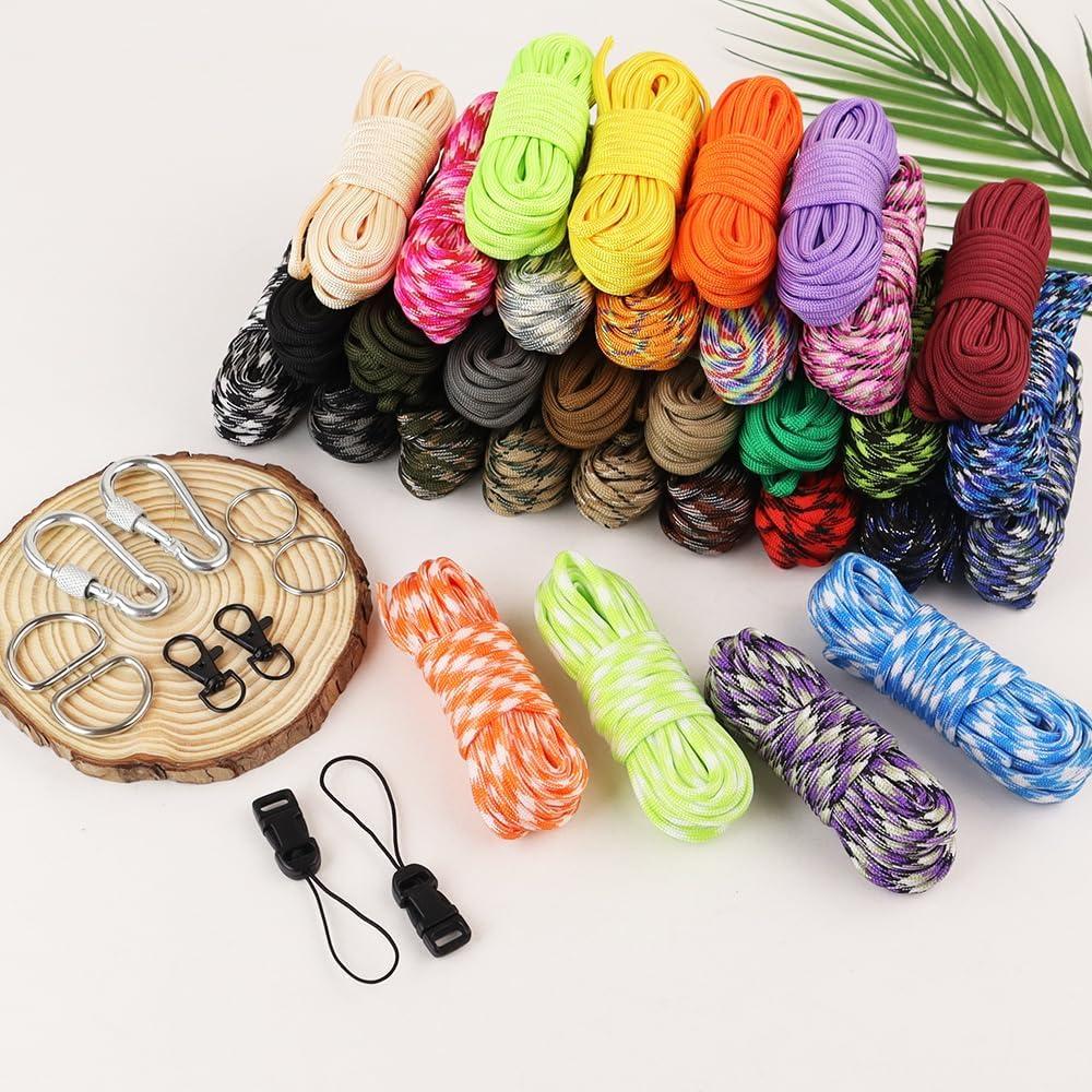 Kit de Paracord 32 Colores Weryerker 3 Metros Nylon Accesorios