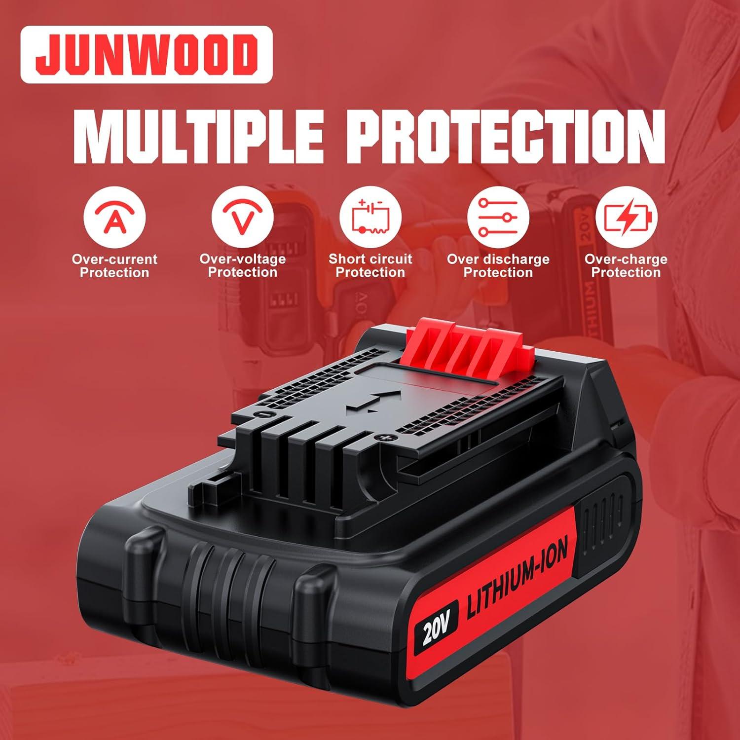 Batería de Reemplazo Black and Decker 20V Max 3.8Ah Litio 2Pack