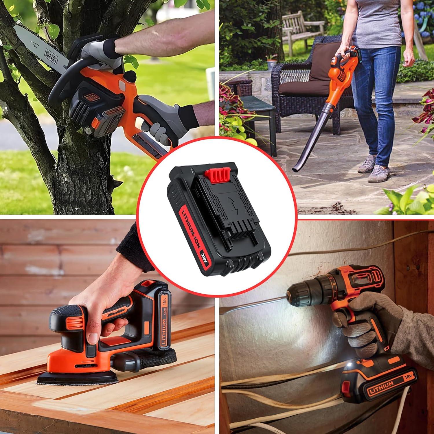 Batería de Reemplazo Black and Decker 20V Max 3.8Ah Litio 2Pack