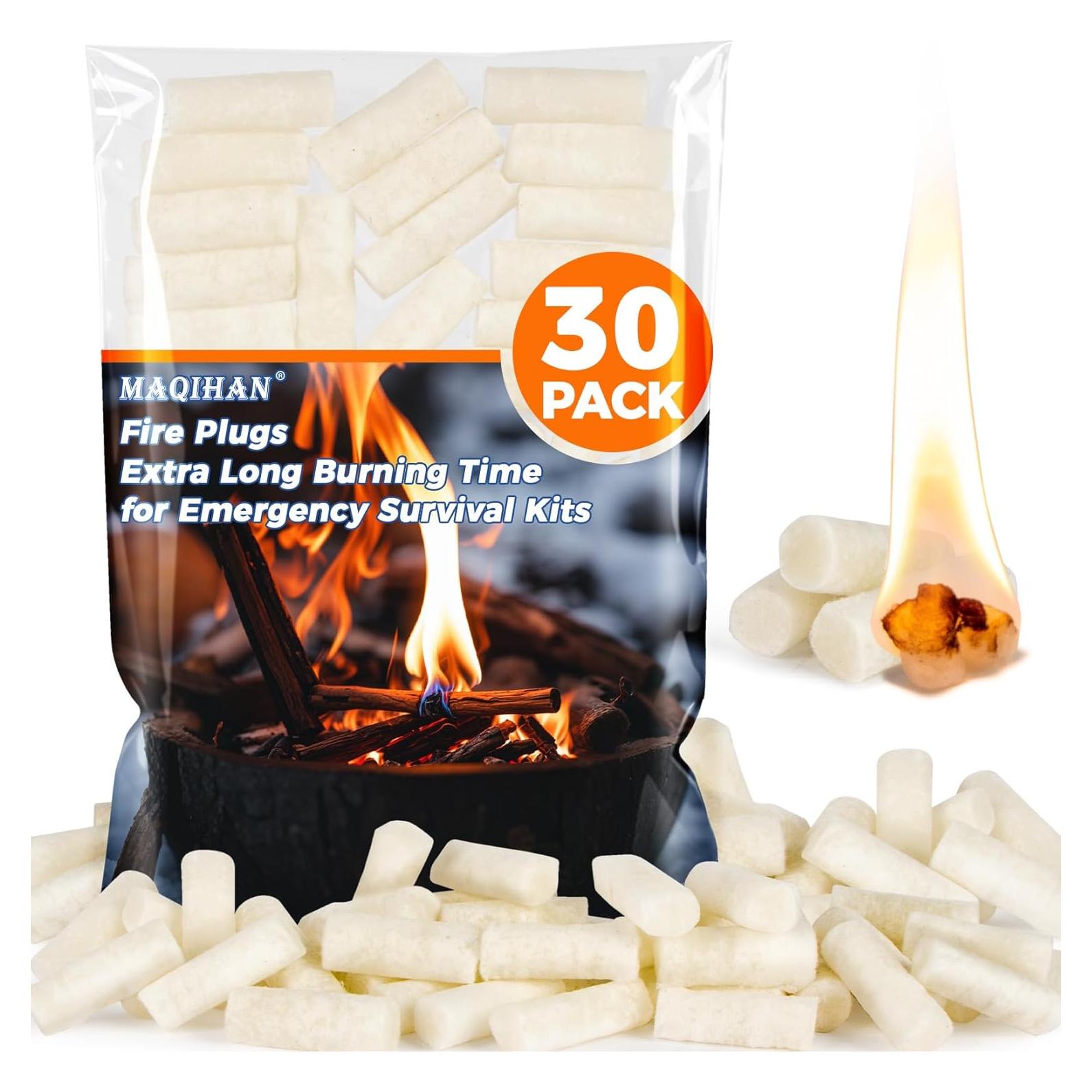 Encendedores de Fuego MAQIHAN 30 Pack Herramienta Supervivencia