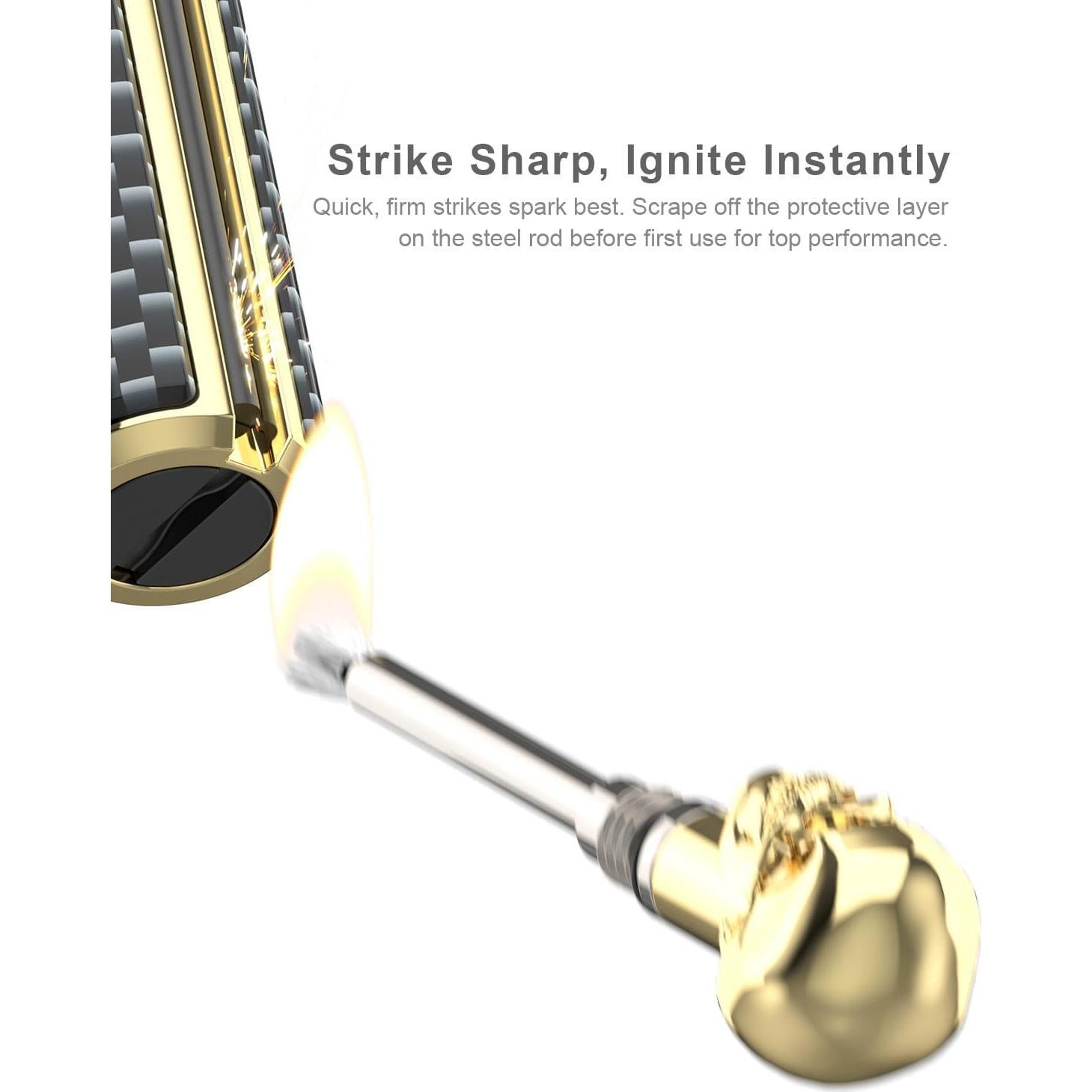 Encendedor permanente VVAY VB-760 a prueba de agua dorado