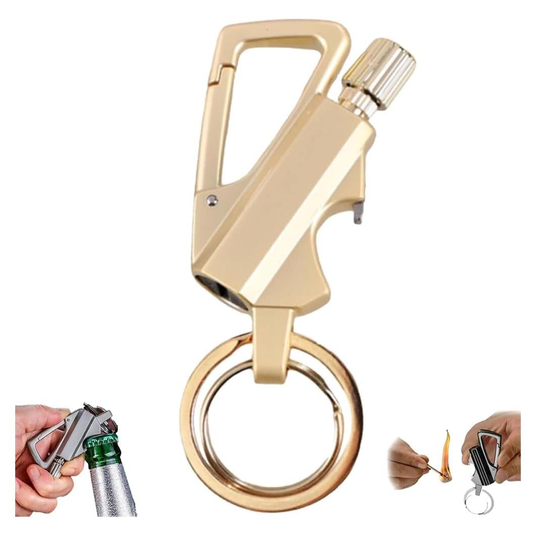 Encendedor Permanente Zixuan Match Infinity Oro Multiherramienta