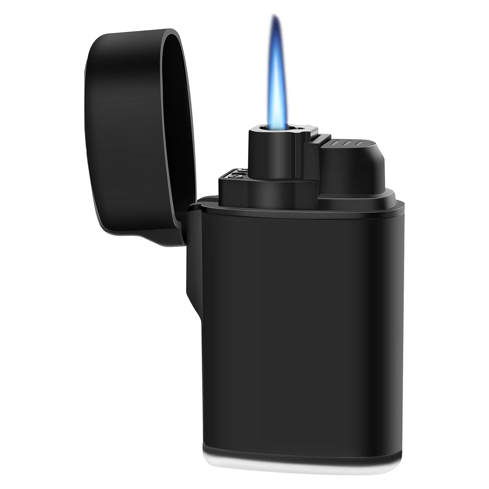 Encendedor Jet Antiviento Navpeak Negro Recargable Butano