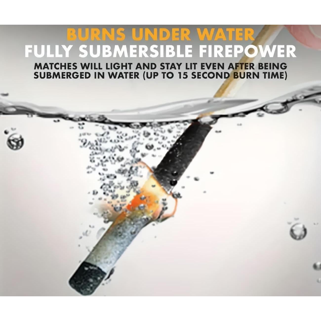 Kit de Cerillas Impermeables Ever Green - 20 Cerillas + Encendedor