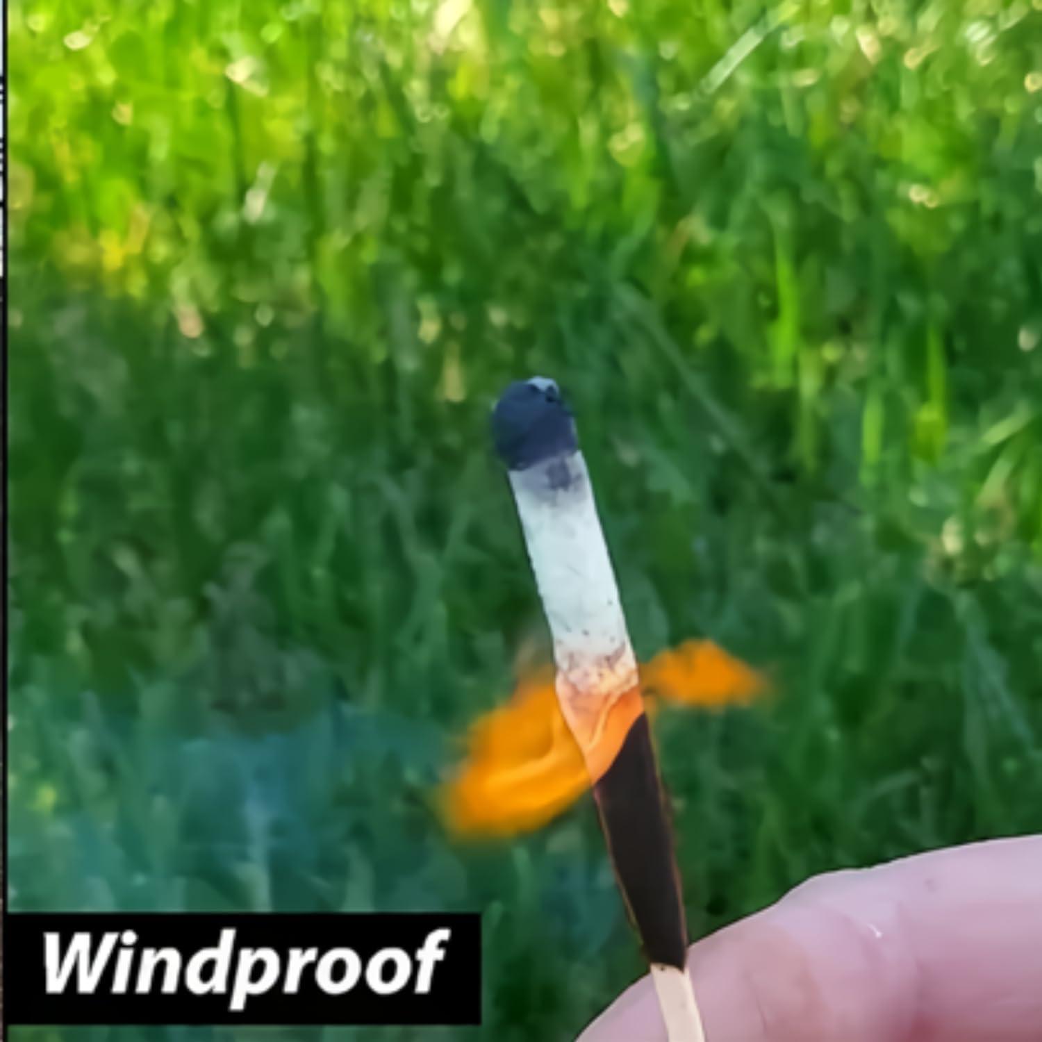 Kit de Cerillas Impermeables Ever Green - 20 Cerillas + Encendedor