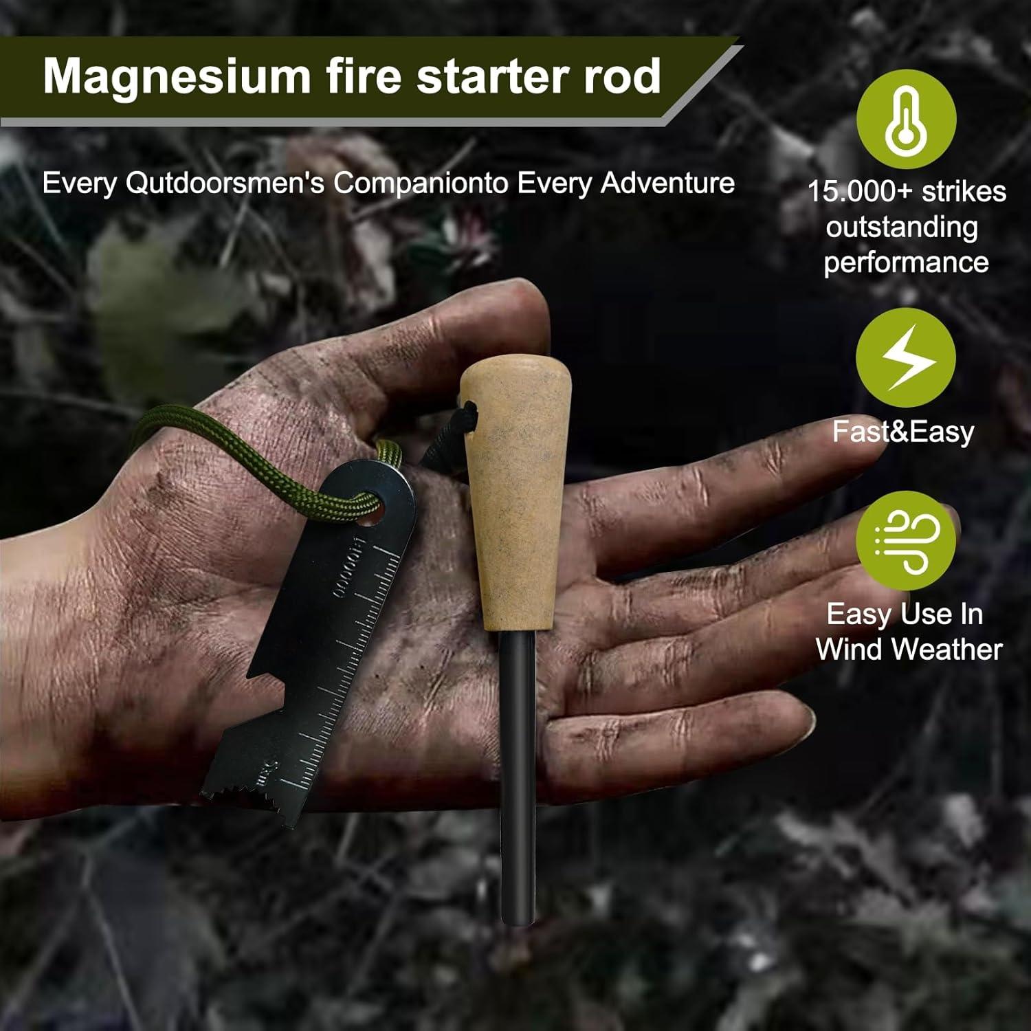 Kit de Inicio de Fuego KZ-VIGLO KZ-1 - 6 Piezas, Impermeable