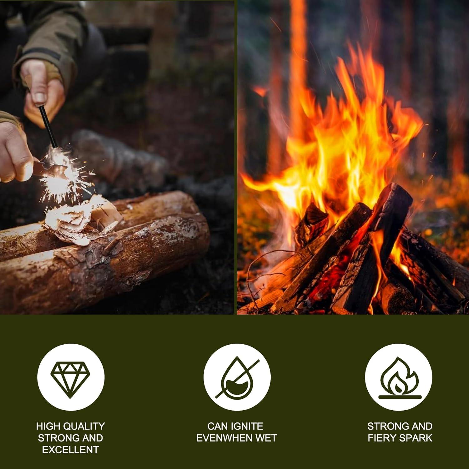 Kit de Inicio de Fuego KZ-VIGLO KZ-1 - 6 Piezas, Impermeable