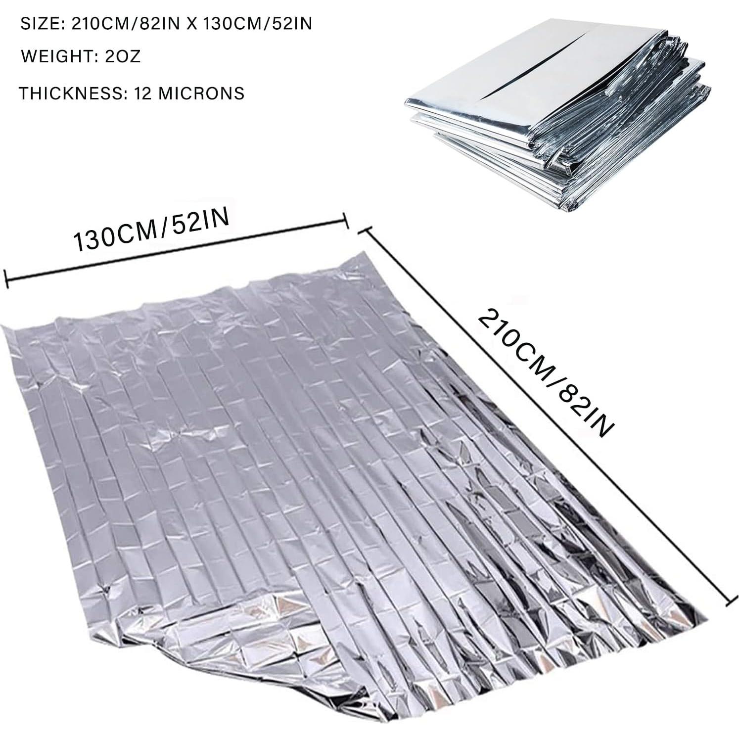 Manta de Emergencia Mylar MIXIAO - Paquete de 50 Unidades