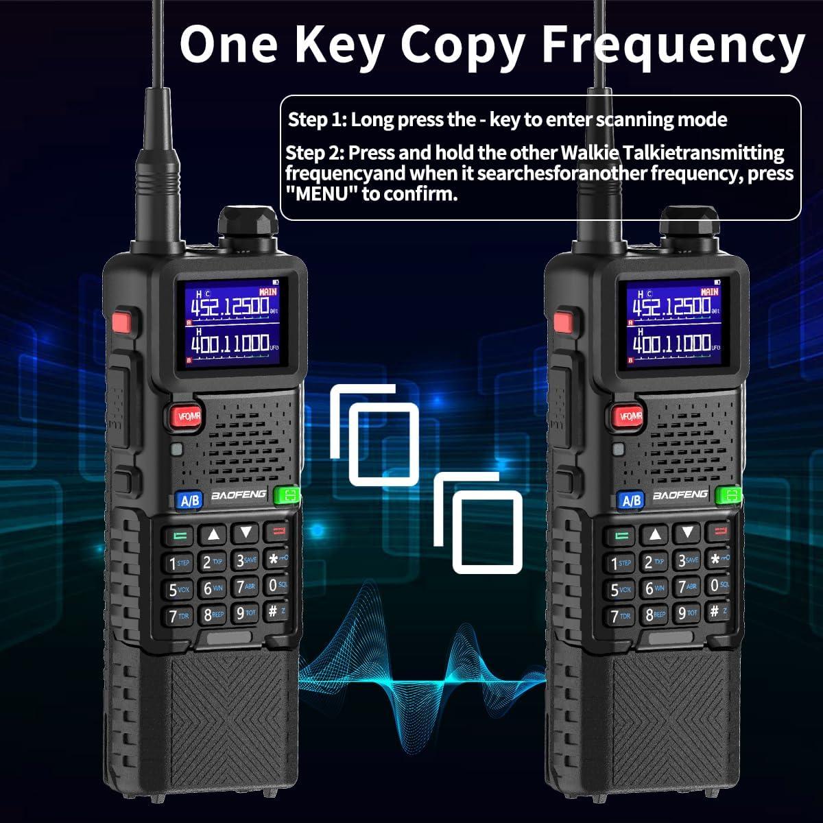 Radio Walkie Talkie Baofeng 5RM 10W 3800mAh 2 Paquete